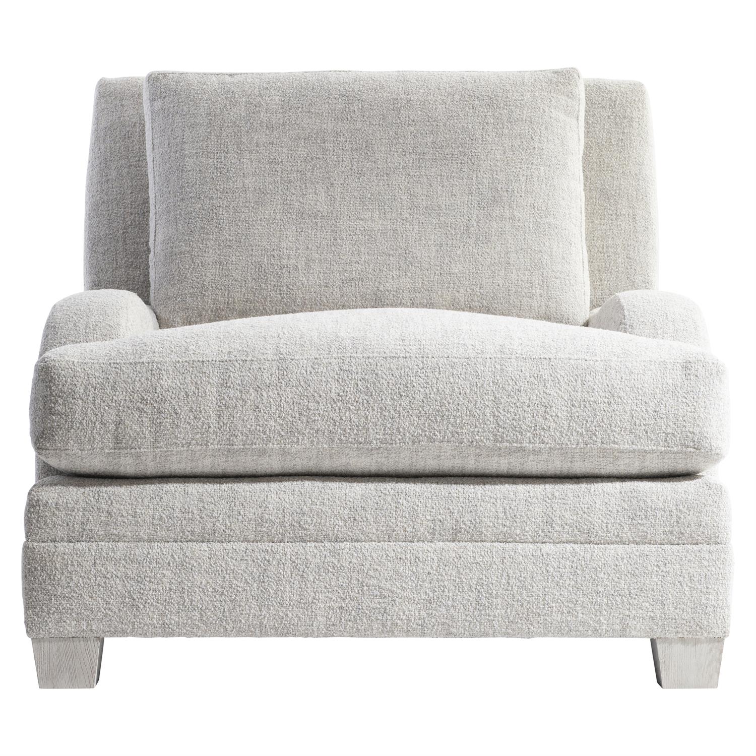 Bernhardt Furniture Plush Rollins Fabric Chair Express Ship in Weathered Bone