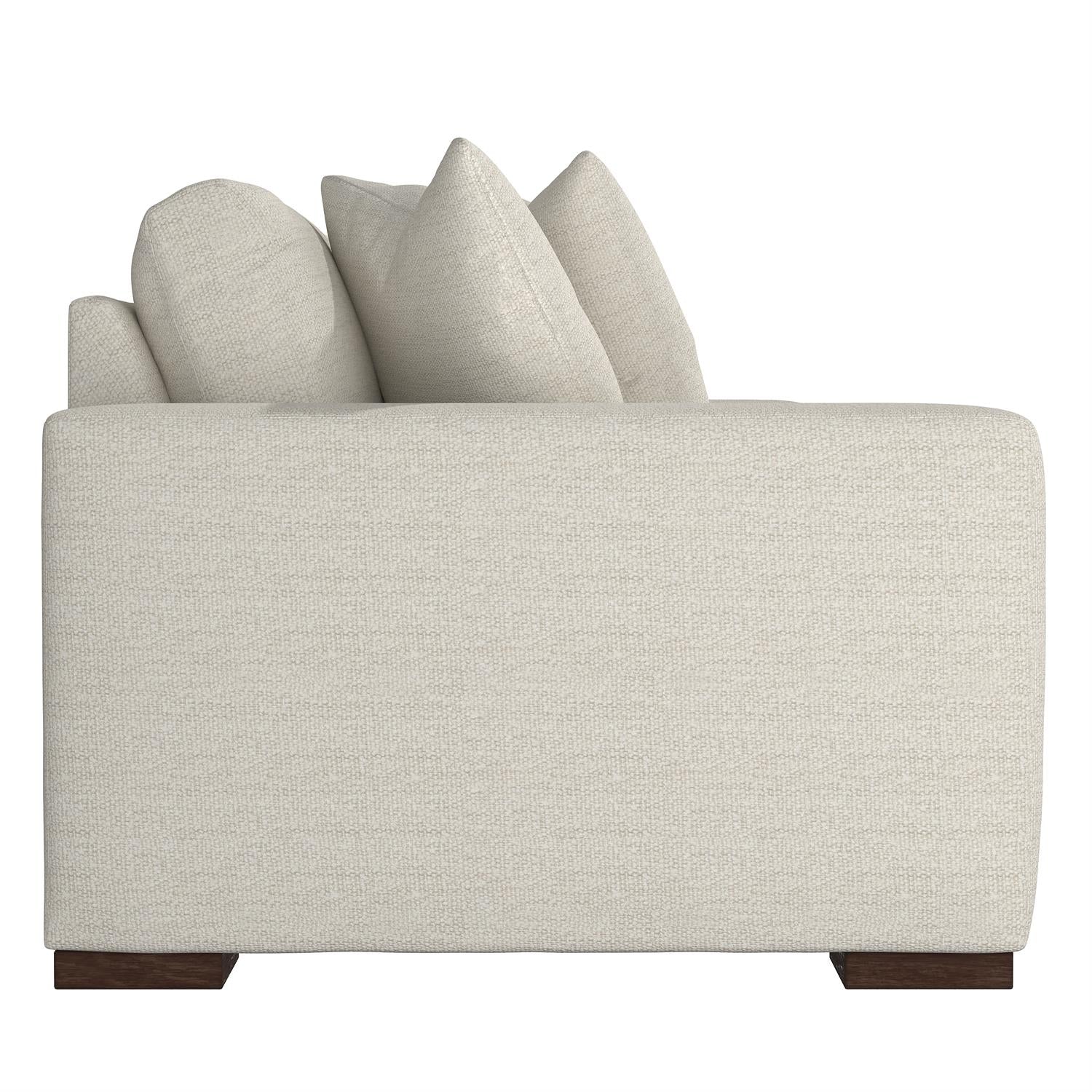 Bernhardt Furniture Plush Drew Three Seater Fabric Sofa in Java