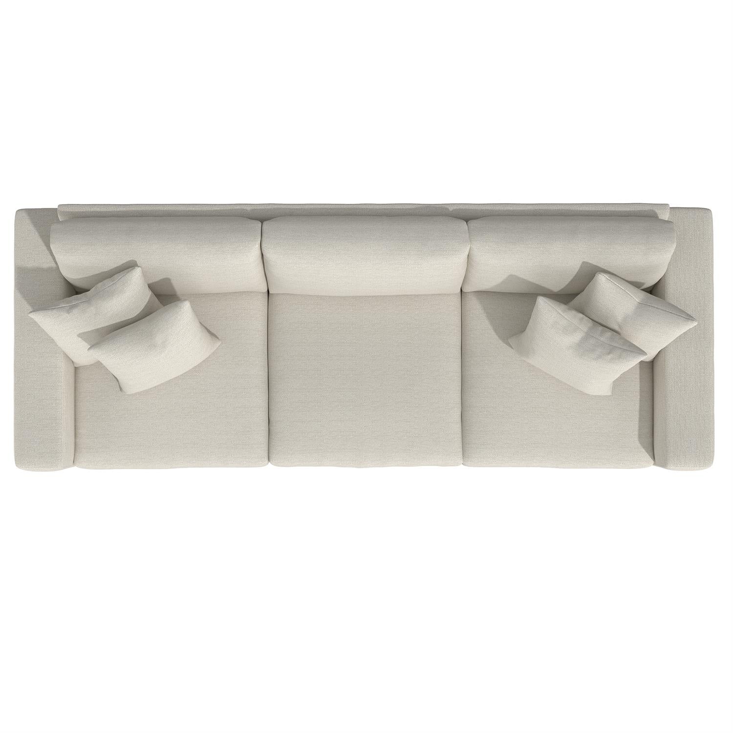 Bernhardt Furniture Plush Drew Three Seater Fabric Sofa in Java