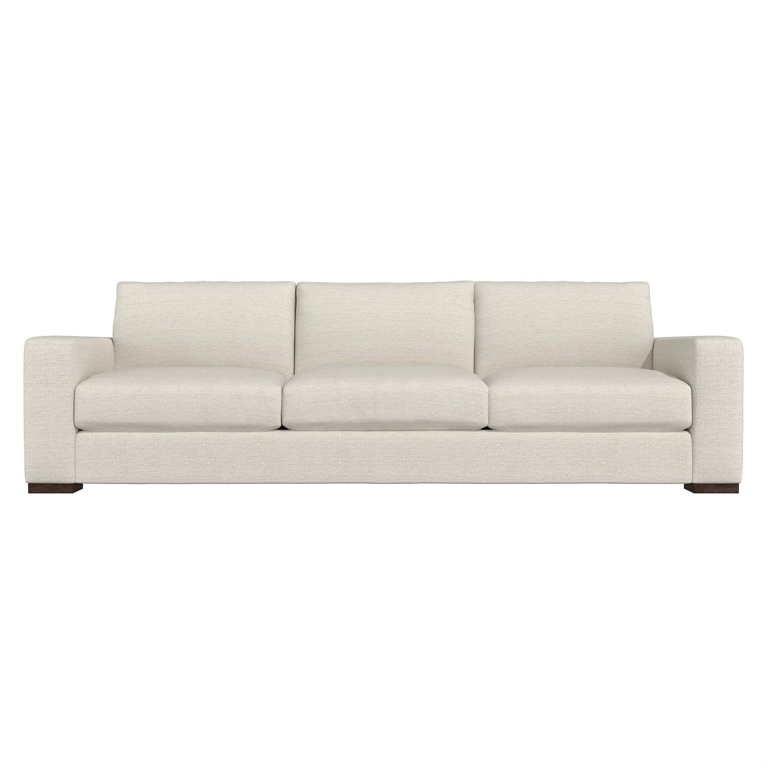 Bernhardt Furniture Plush Drew Three Seater Fabric Sofa in Java