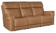 Hooker Furniture Lyra Zero Gravity Power Sofa with Power Headrest and Lumbar in Light Brown