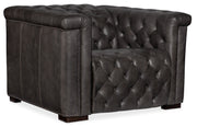 Hooker Furniture Savion Grandier Power Recliner with Power Headrest in Dark Gray