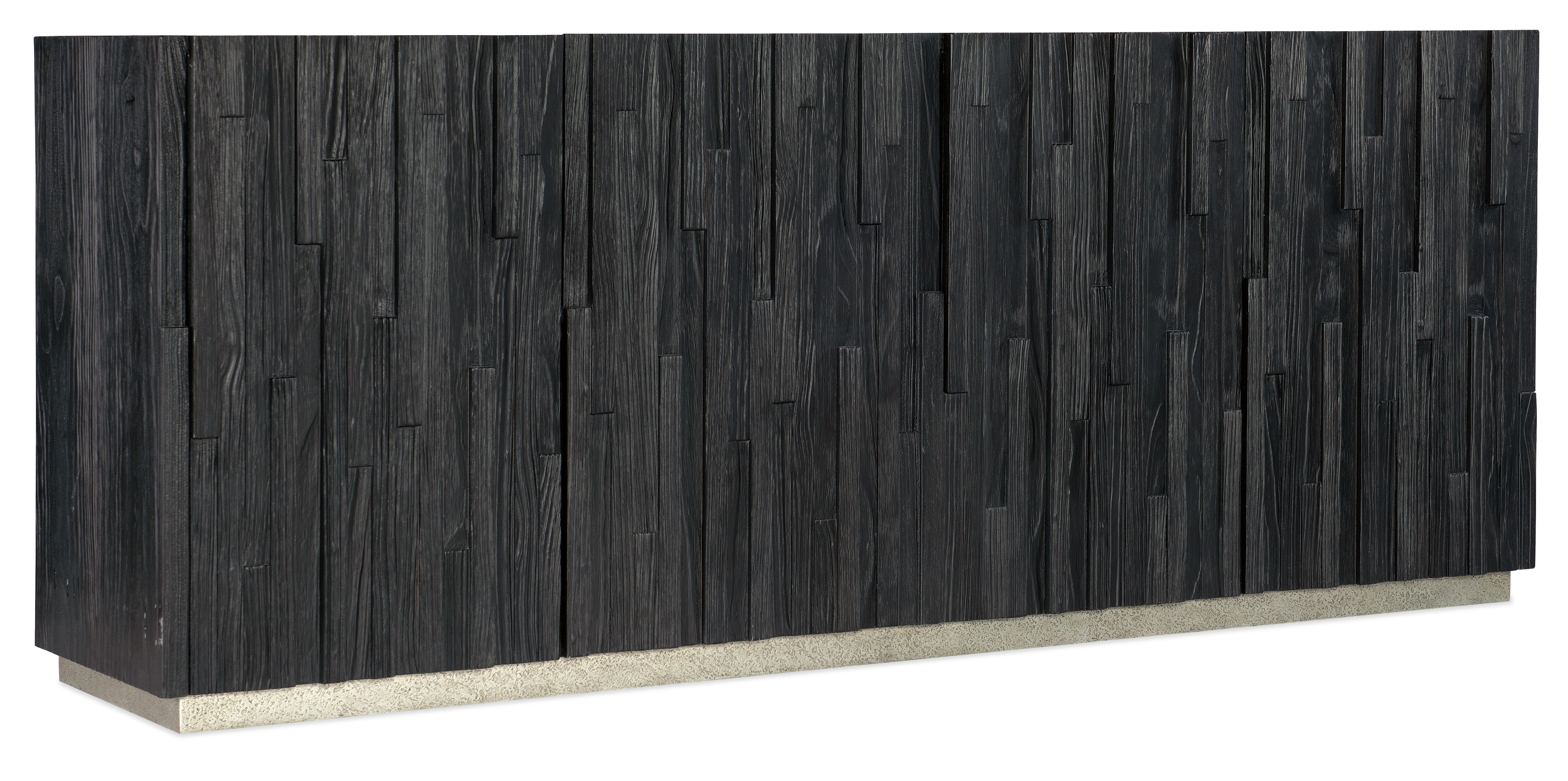 Hooker Furniture Chapman Shou Sugi Ban Entertainment Console in Black
