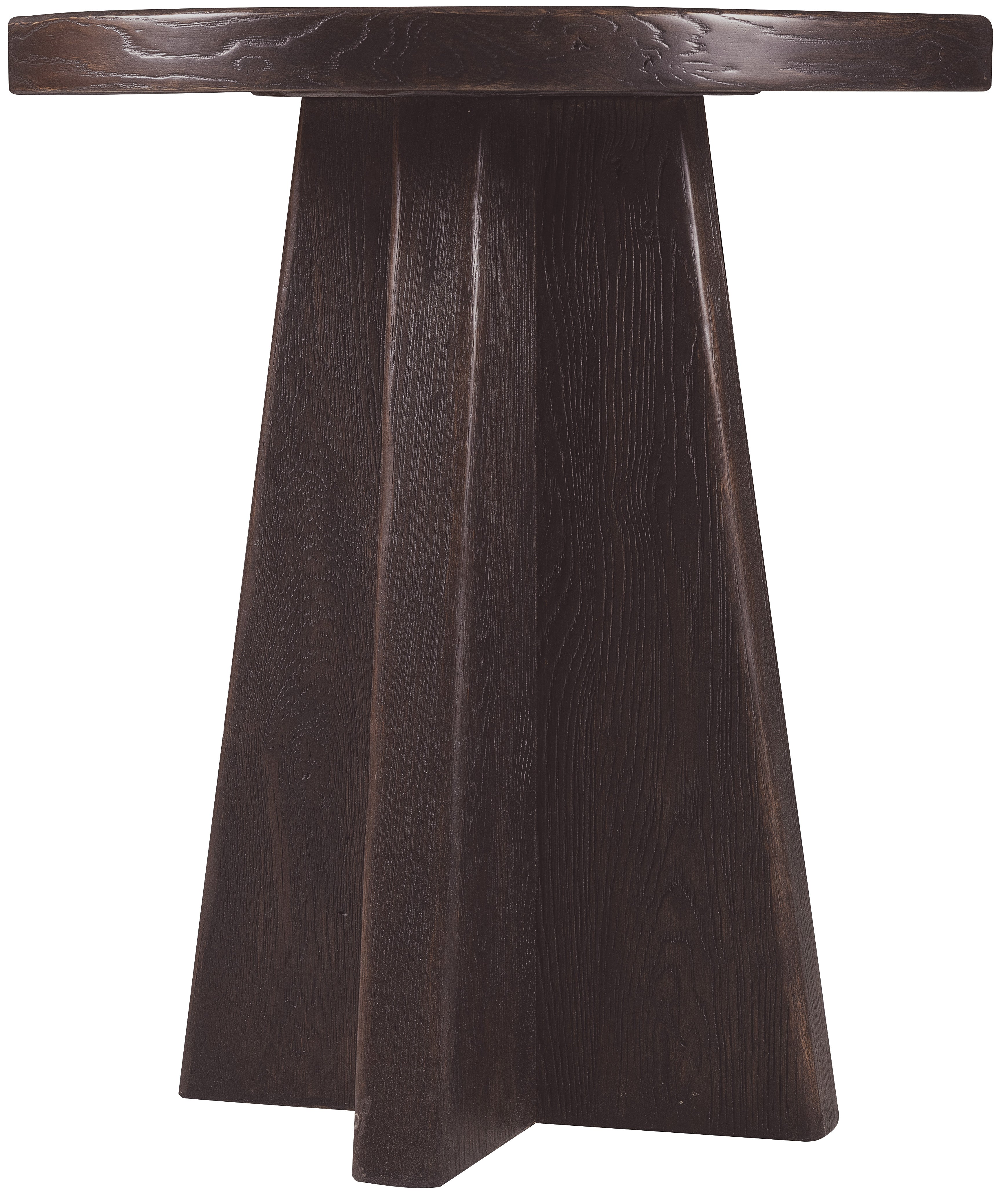 Hooker Furniture Driftwood Round End Table in Blacks