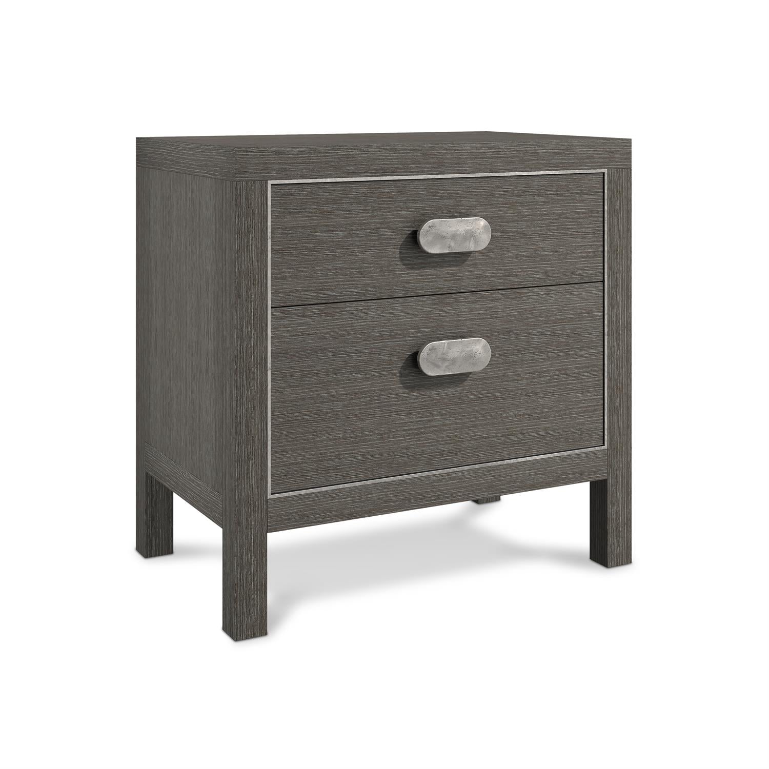 Bernhardt Furniture Prado Two Drawer Nightstand in Porcini