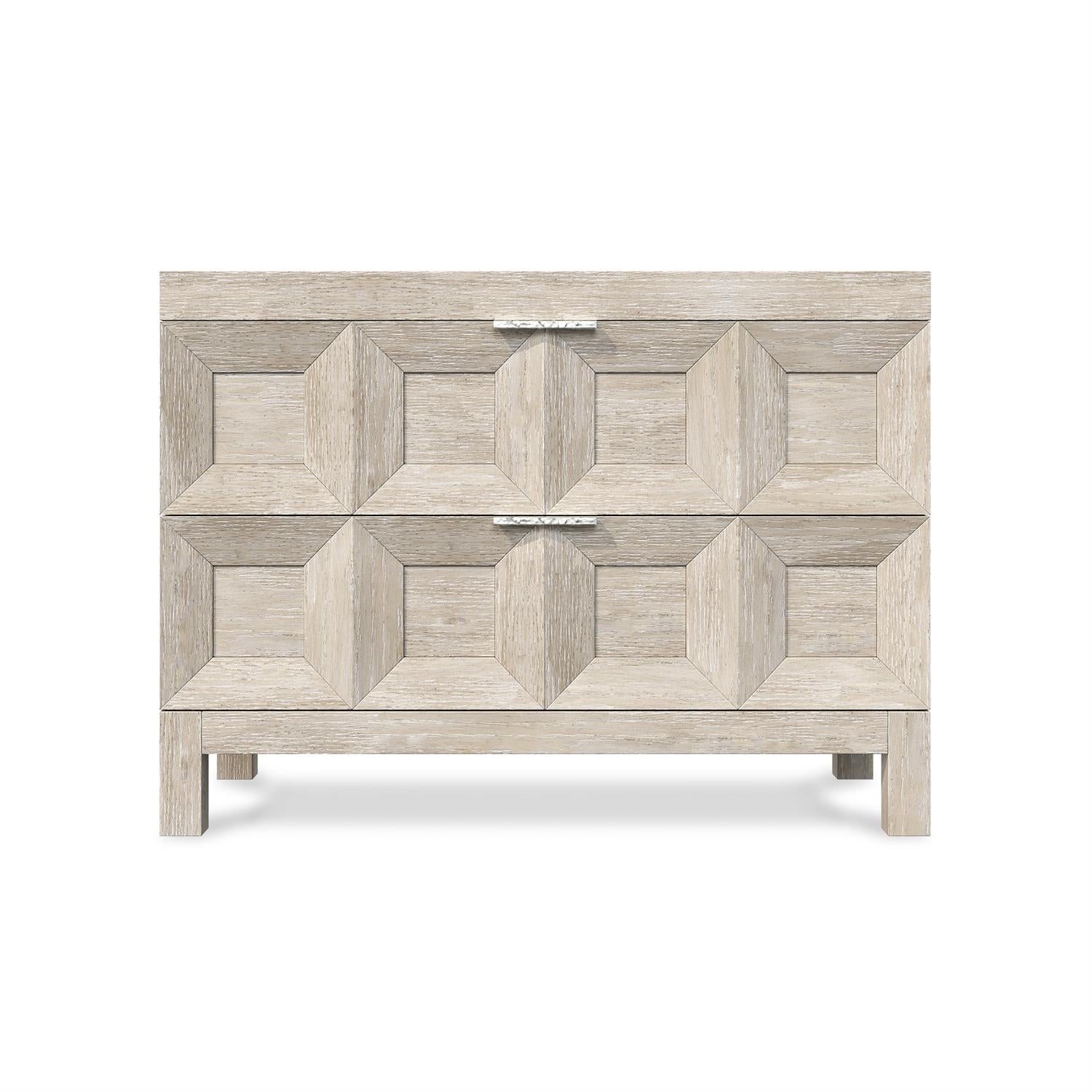 Bernhardt Furniture Prado Two Drawer Nightstand in Tawny