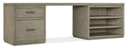 Hooker Furniture Linville Falls 96" Desk with One File and Open Desk Cabinet