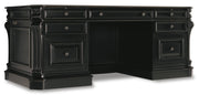 Hooker Furniture Telluride 76'' Executive Desk withleather Panels