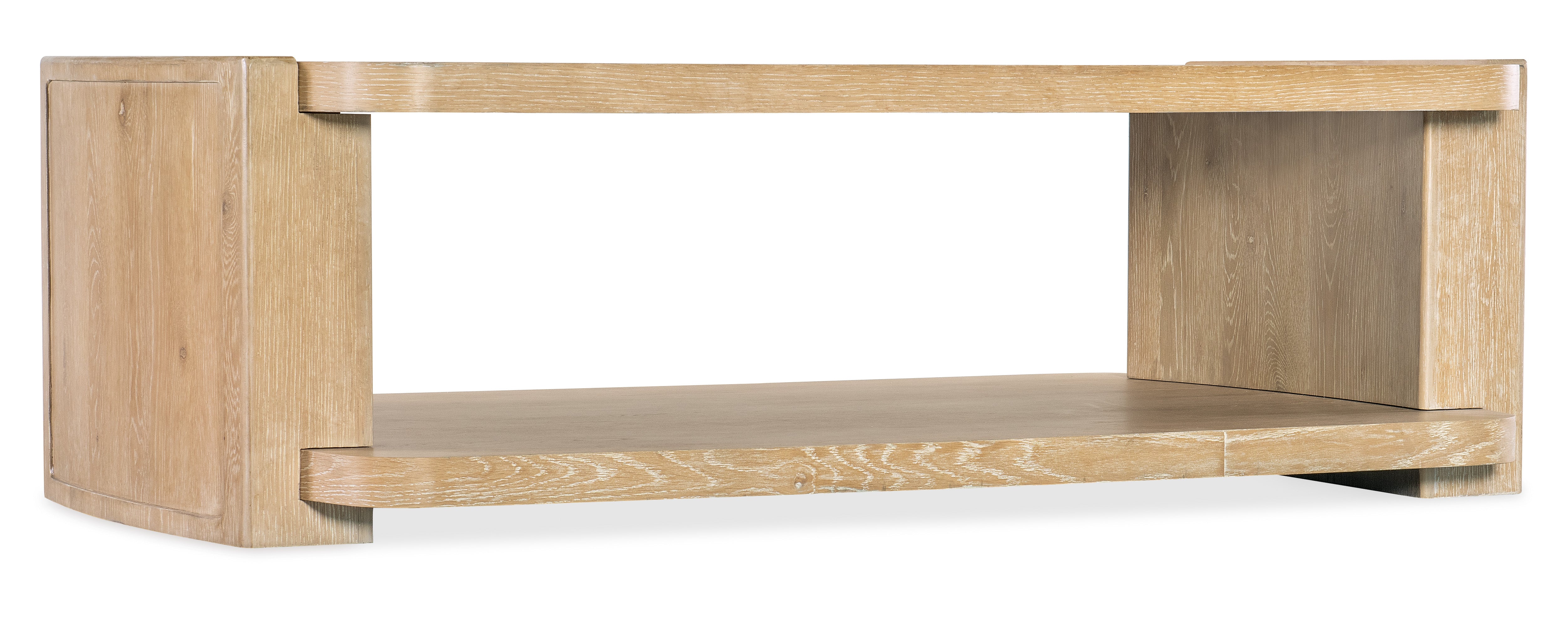 Hooker Furniture Retreat Rectangle Cocktail Table in Light Wood