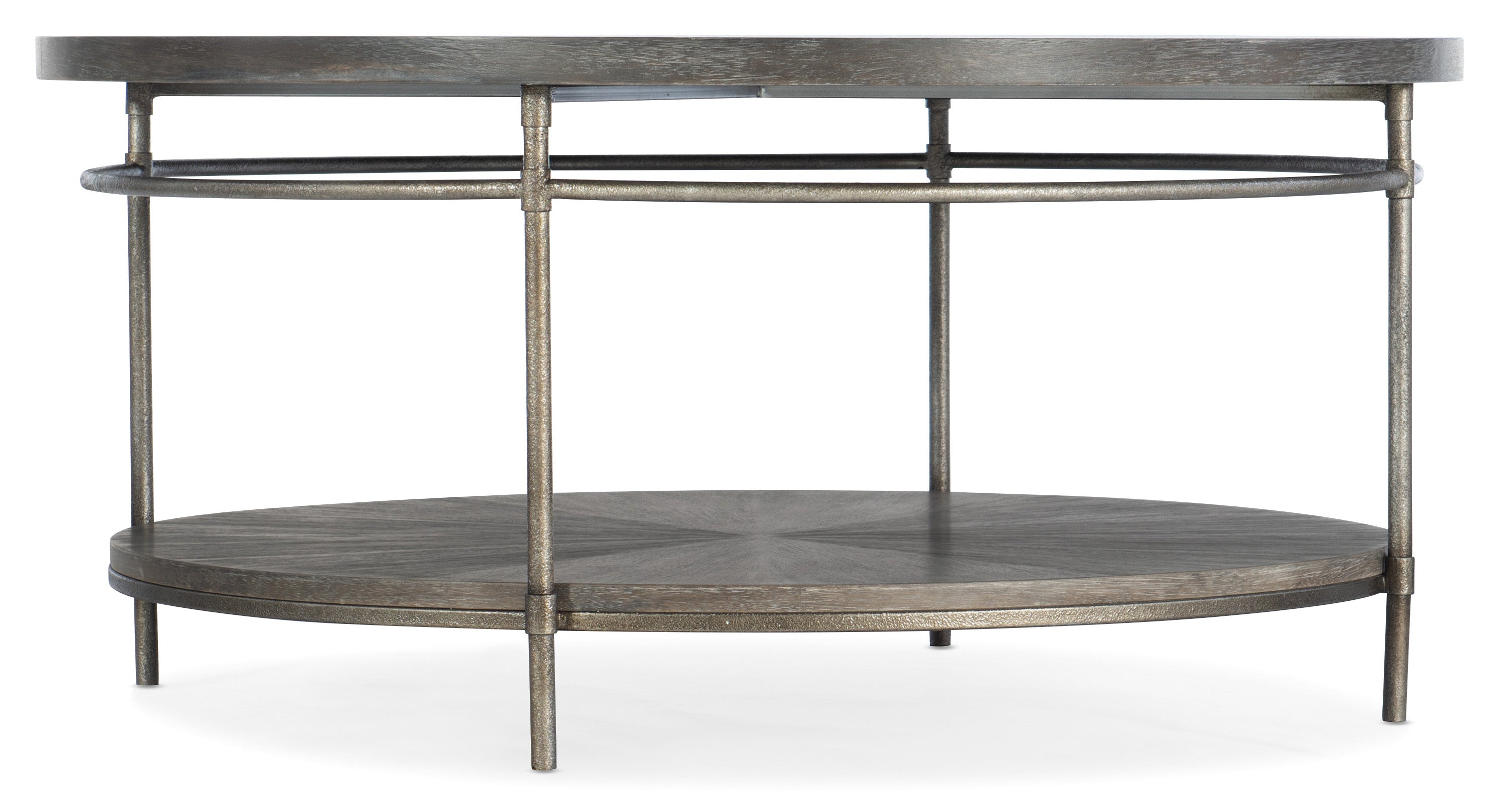 Hooker Furniture Round Cocktail Table in Silver