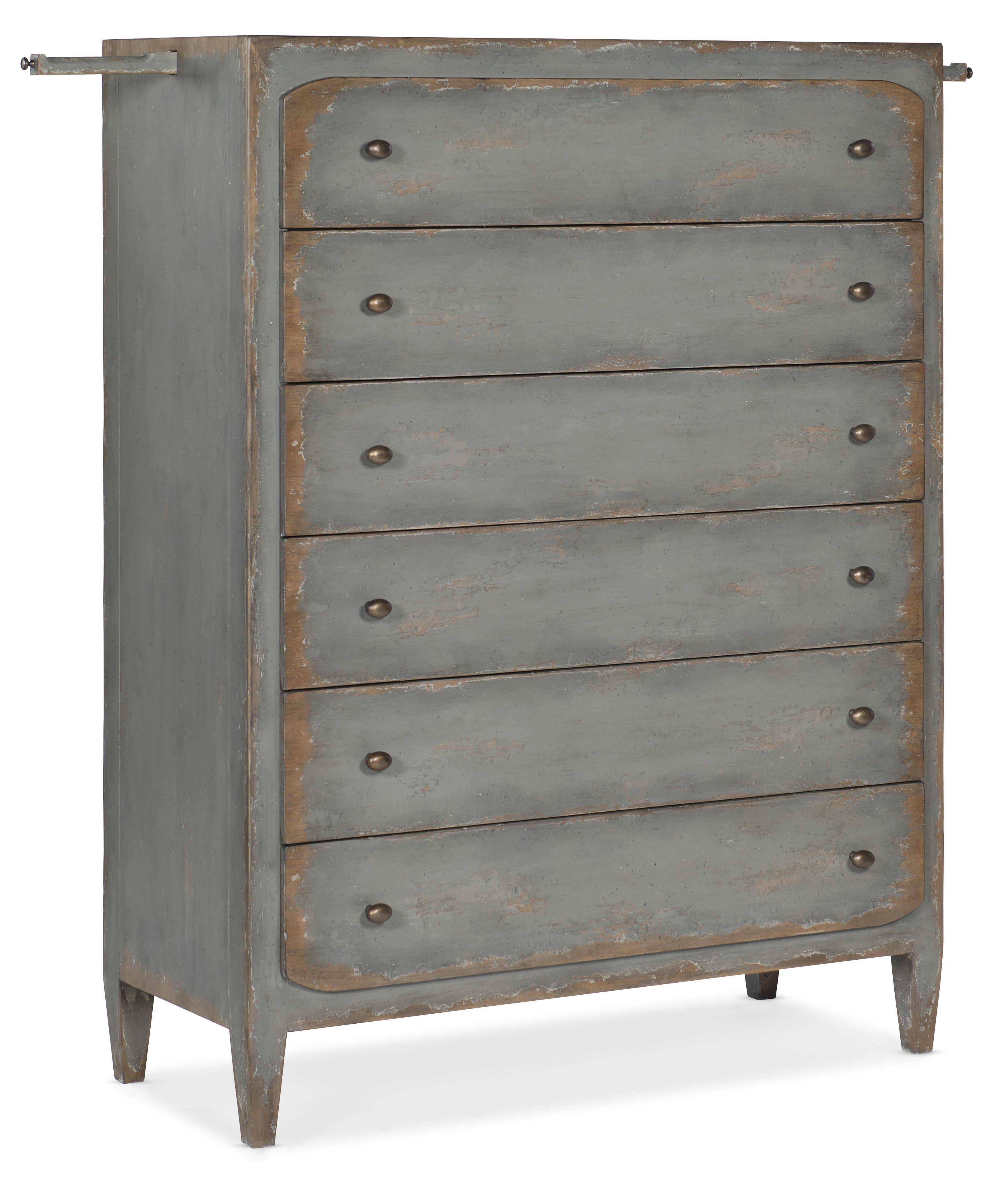 Hooker Furniture Ciao Bella Six-Drawer Chest- Speckled Gray