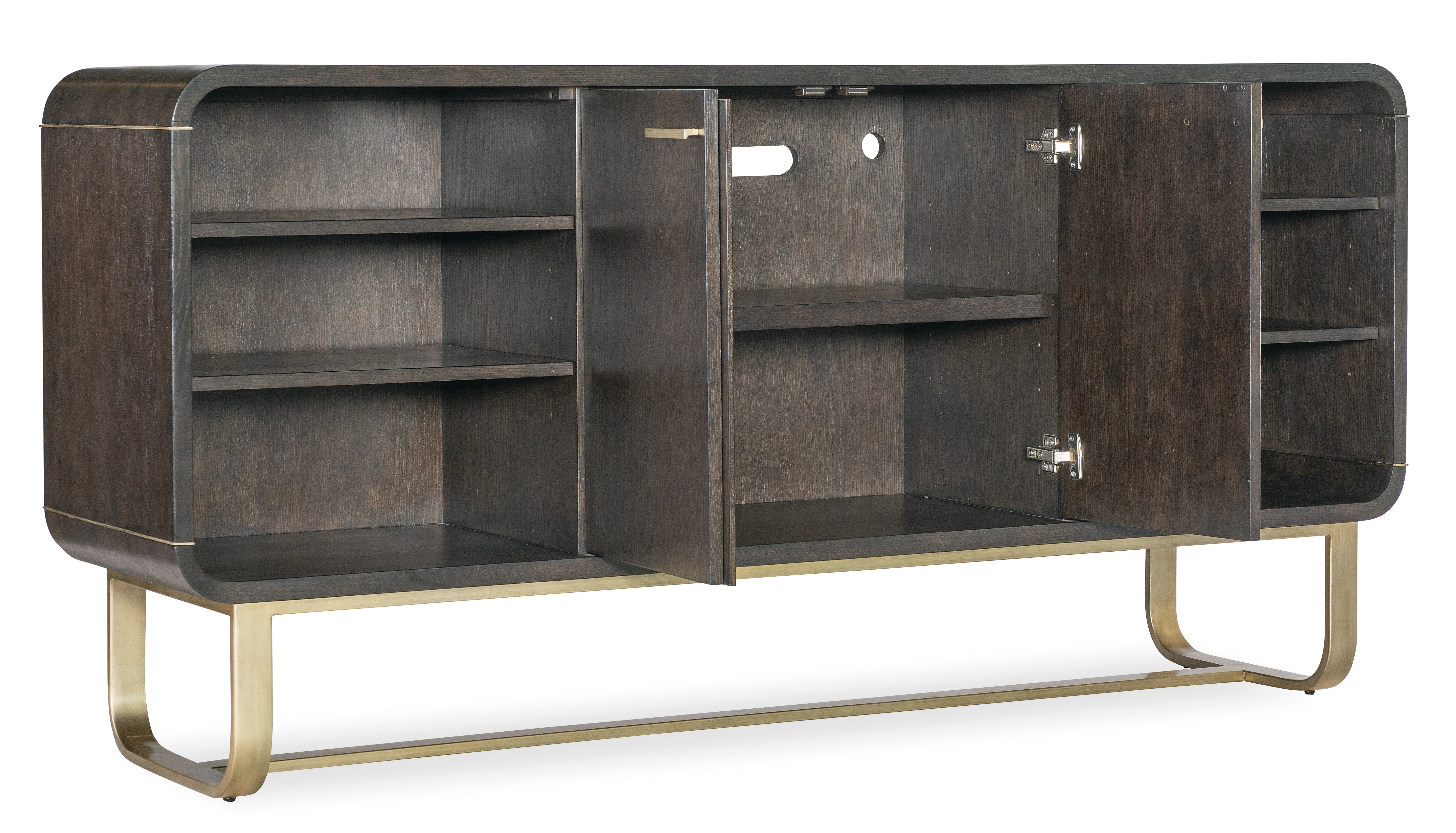 Hooker Furniture Commerce & Market Metropolitan Credenza in Dark Wood