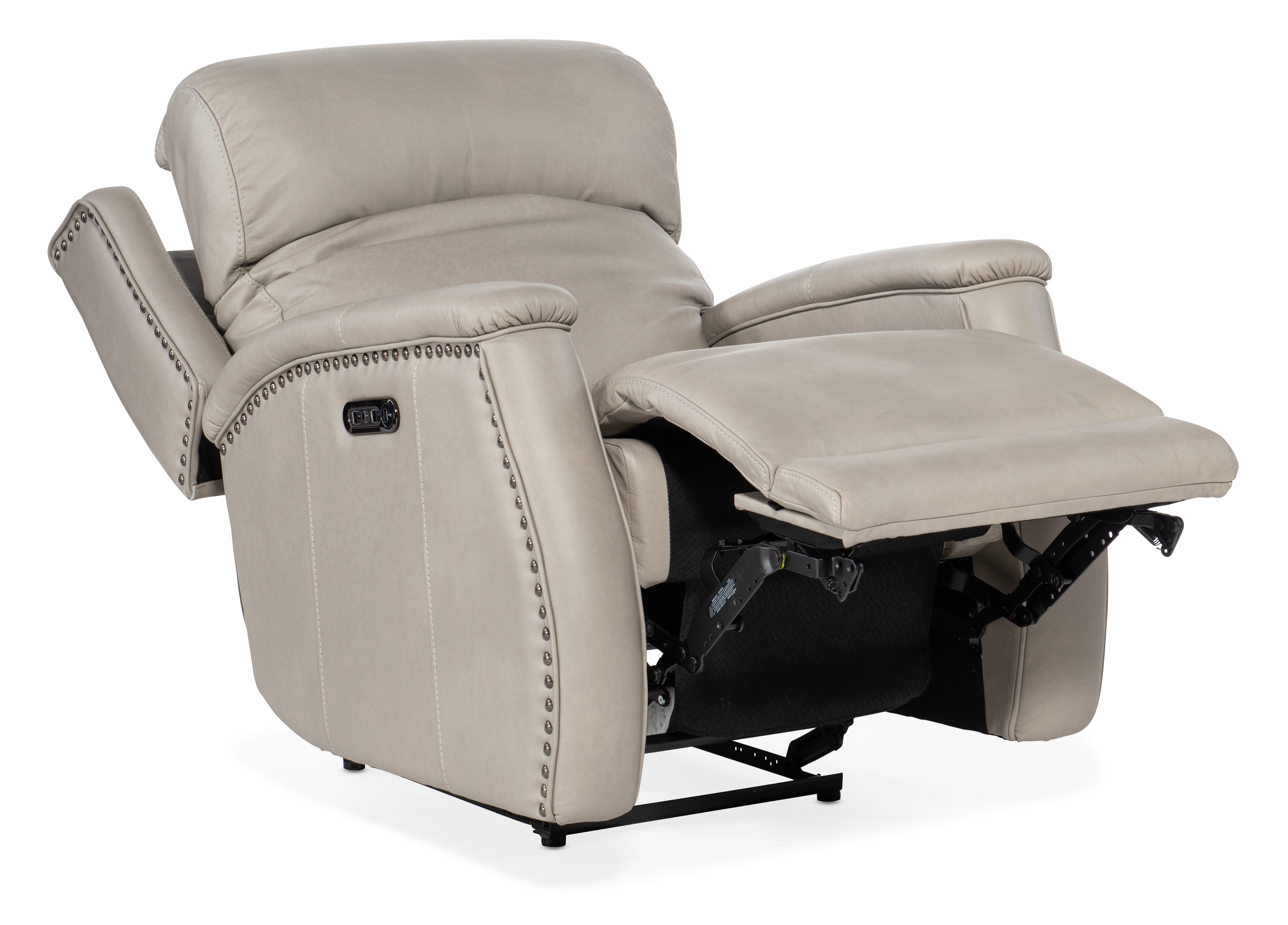 Hooker Furniture Rhea Zero Gravity Power Recliner with Power Headrest in Light Gray