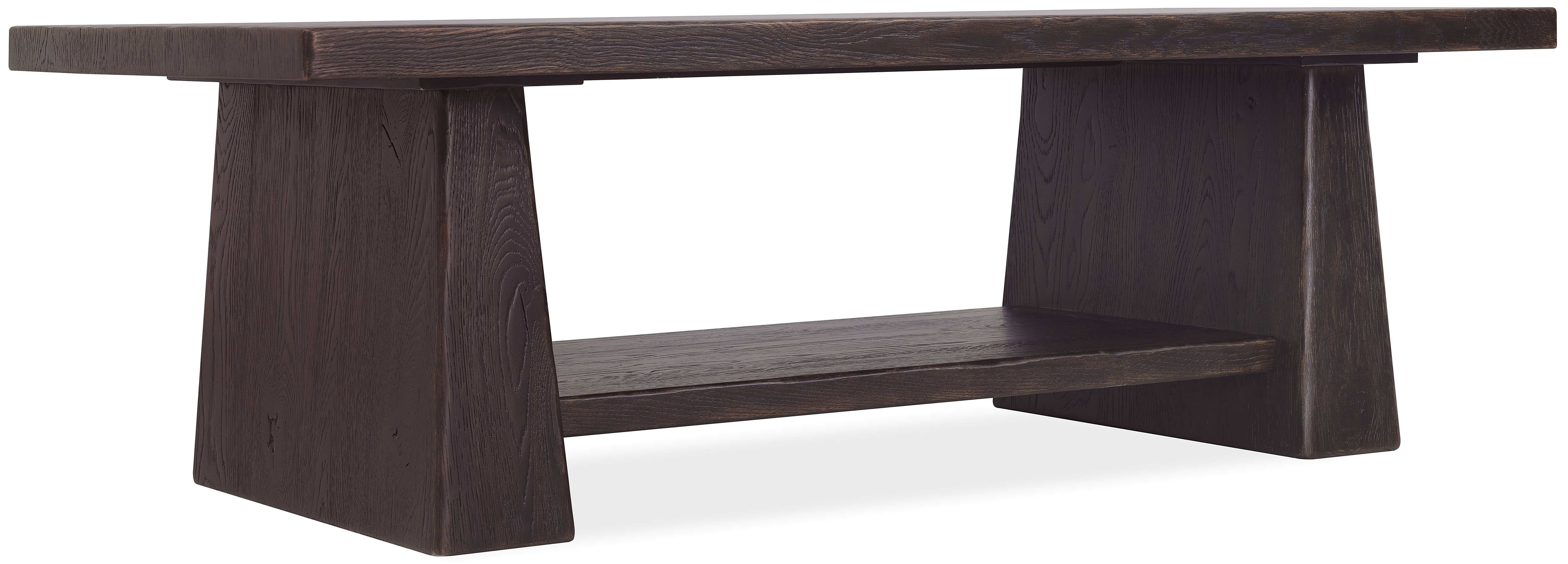 Hooker Furniture Driftwood Rectangle Cocktail Table in Blacks