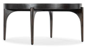 Hooker Furniture Commerce & Market Round Cocktail Table in Dark Brown