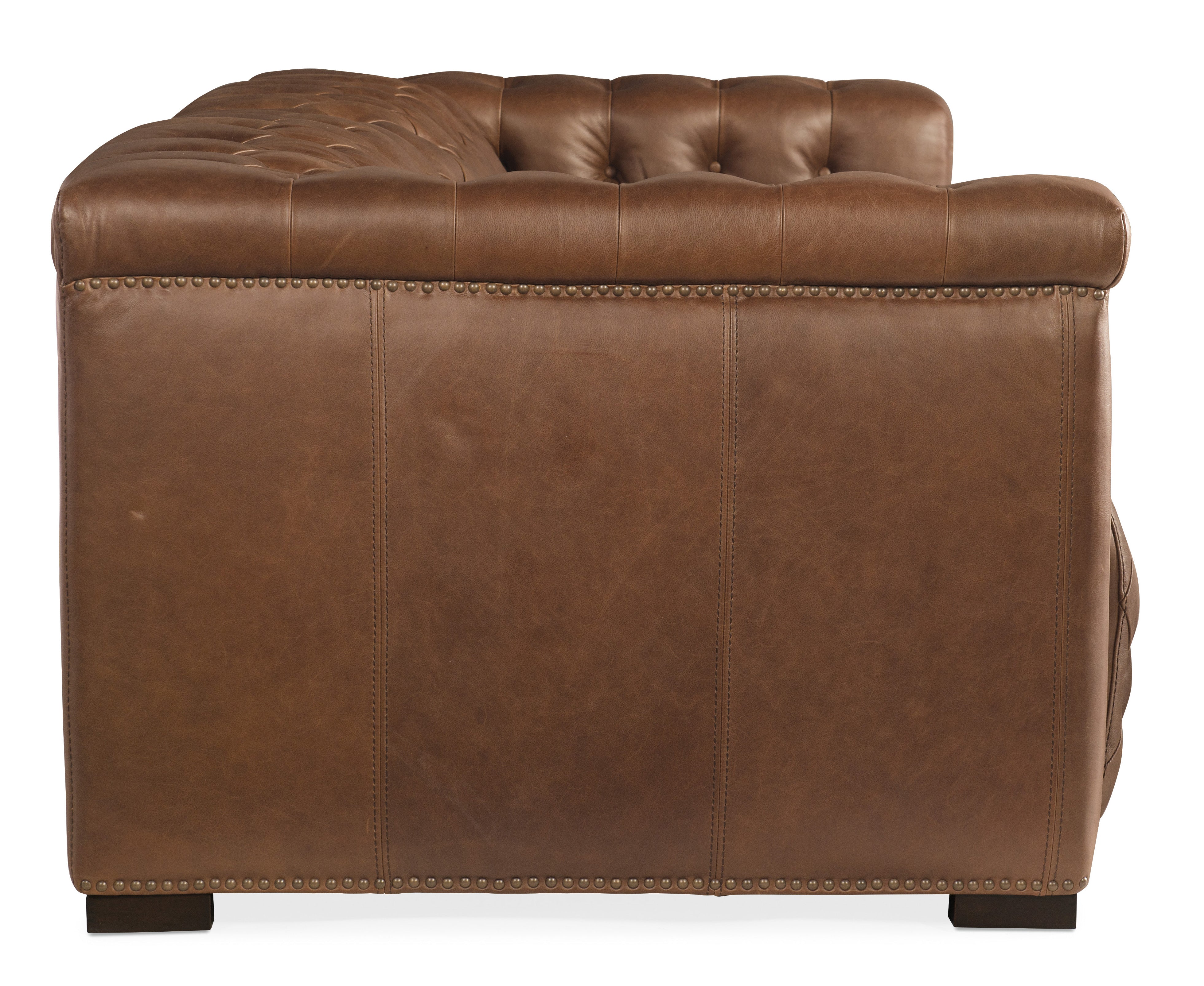 Hooker Furniture Savion 2 over 2 Sofa with Power Recline & Power Headrest in Medium Brown
