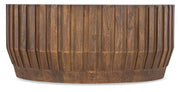 Hooker Furniture Commerce and Market Gears Round Cocktail Table in Medium Wood