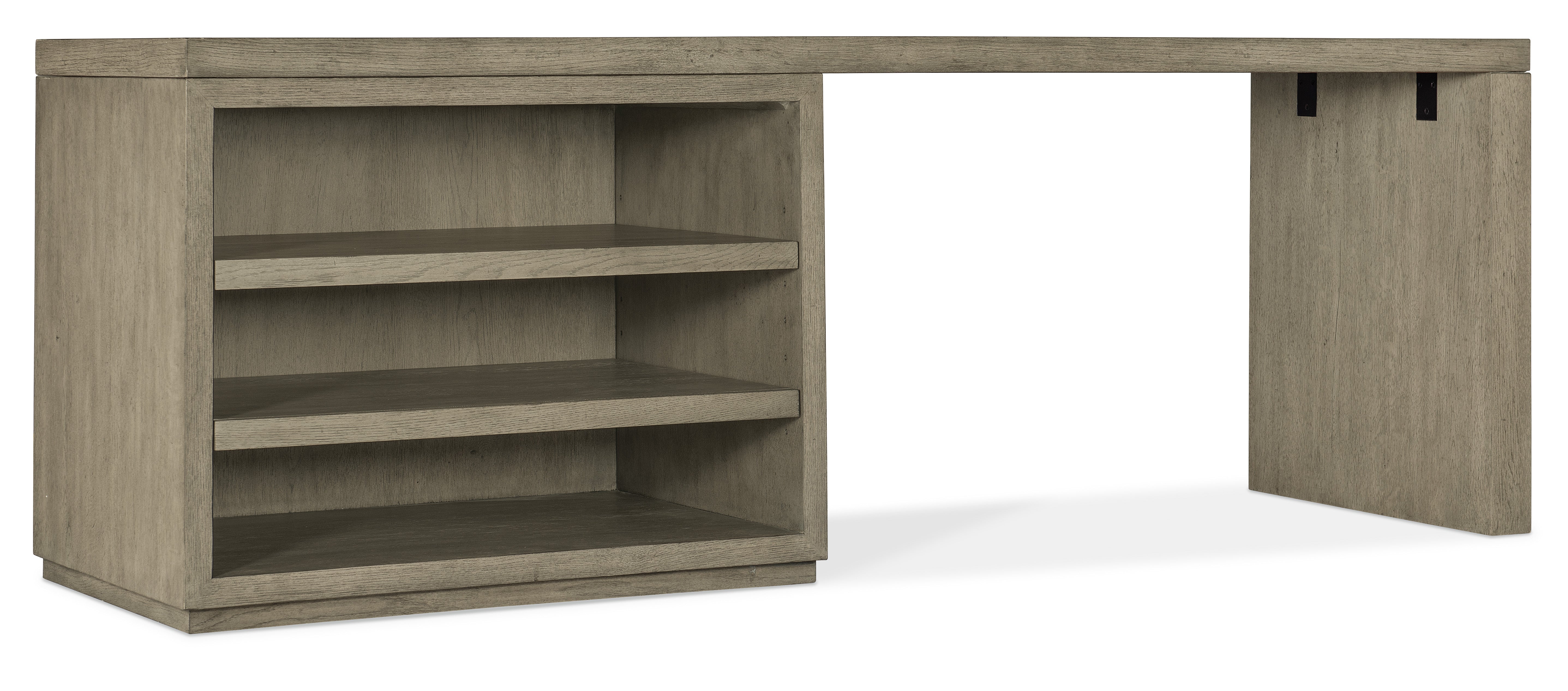 Hooker Furniture Linville Falls 84" Desk with Open Desk Cabinet