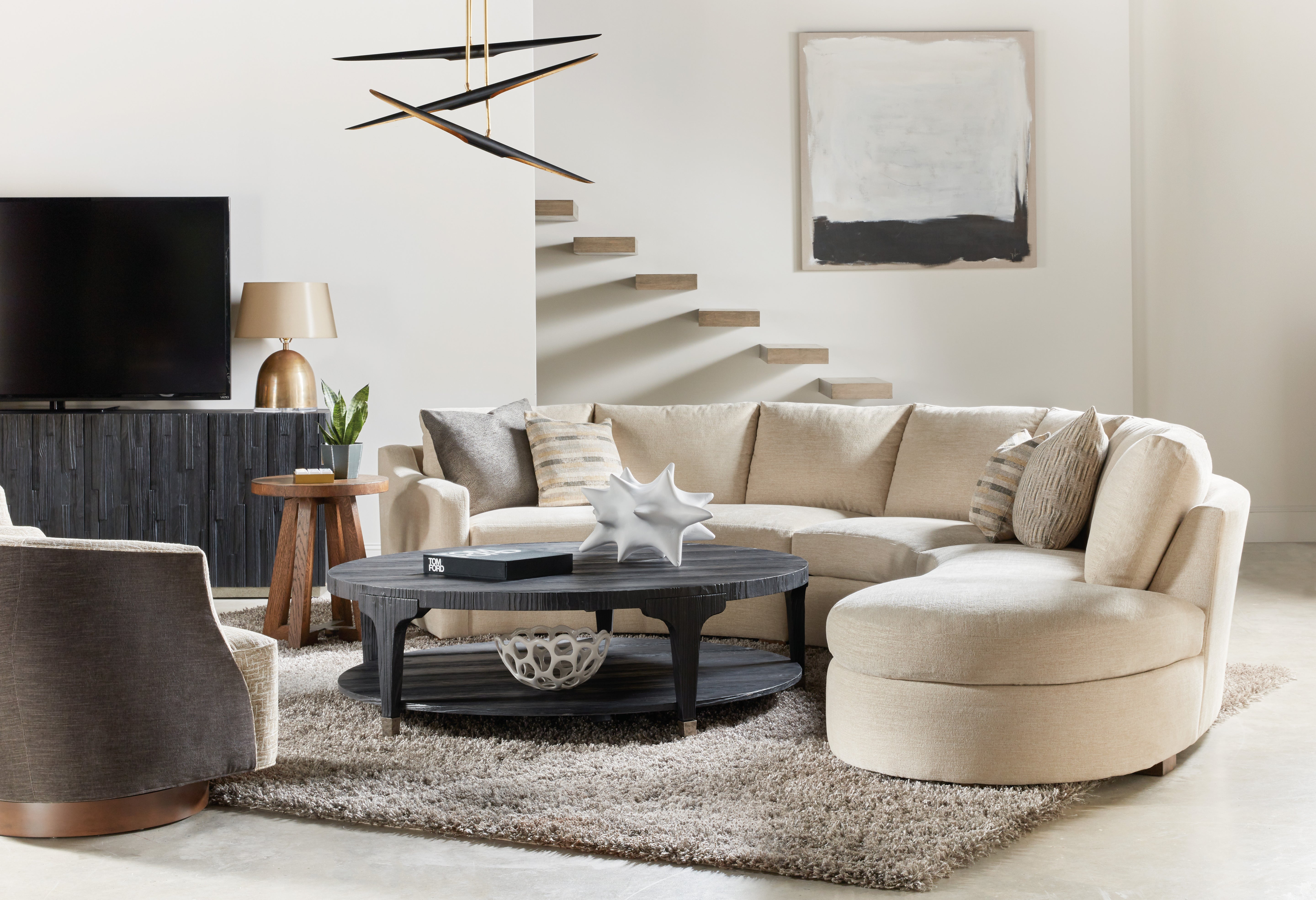 Hooker Furniture Chapman Side Table in Medium Wood