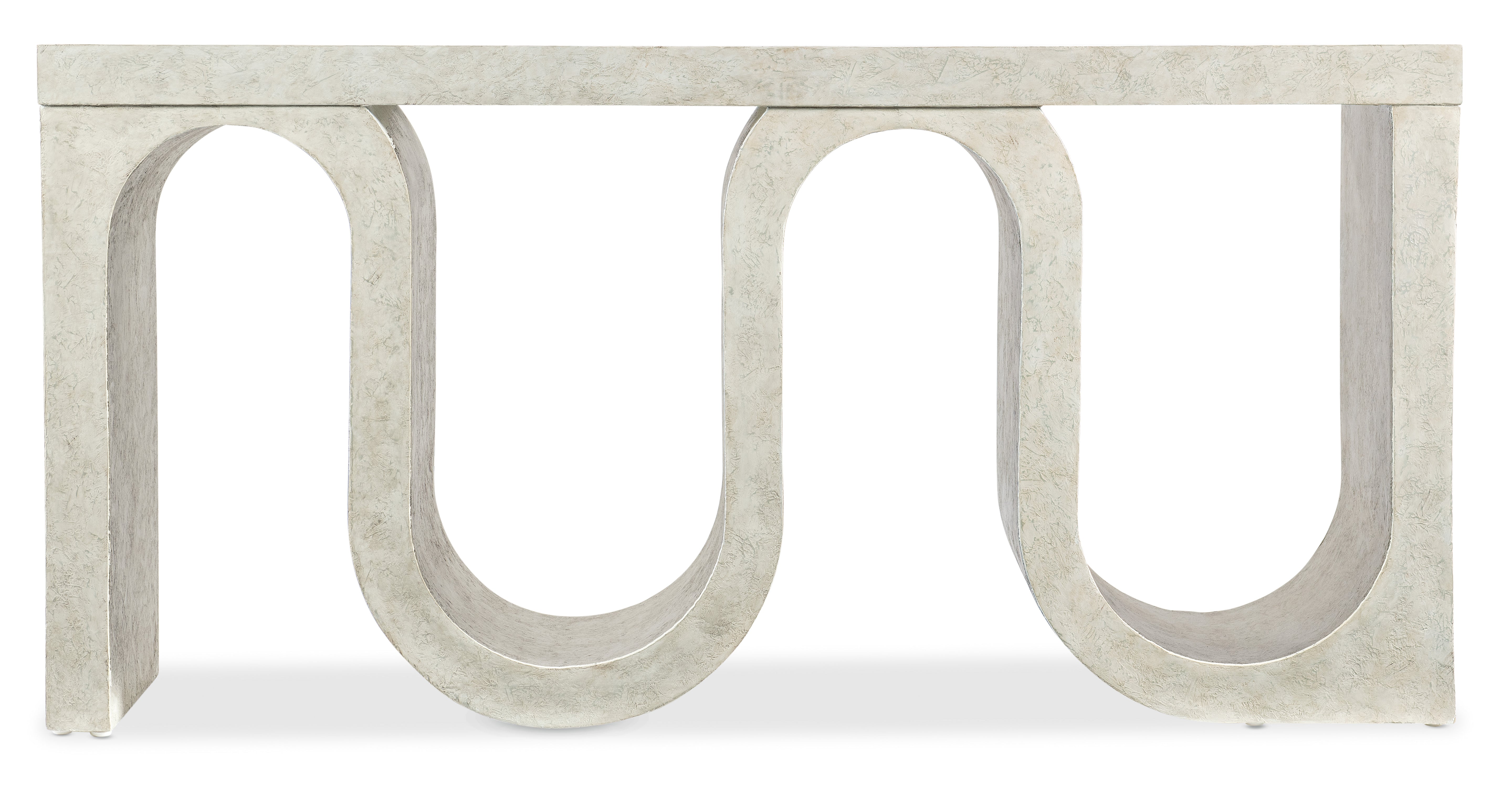 Hooker Furniture Melange Snaked Console Table in White