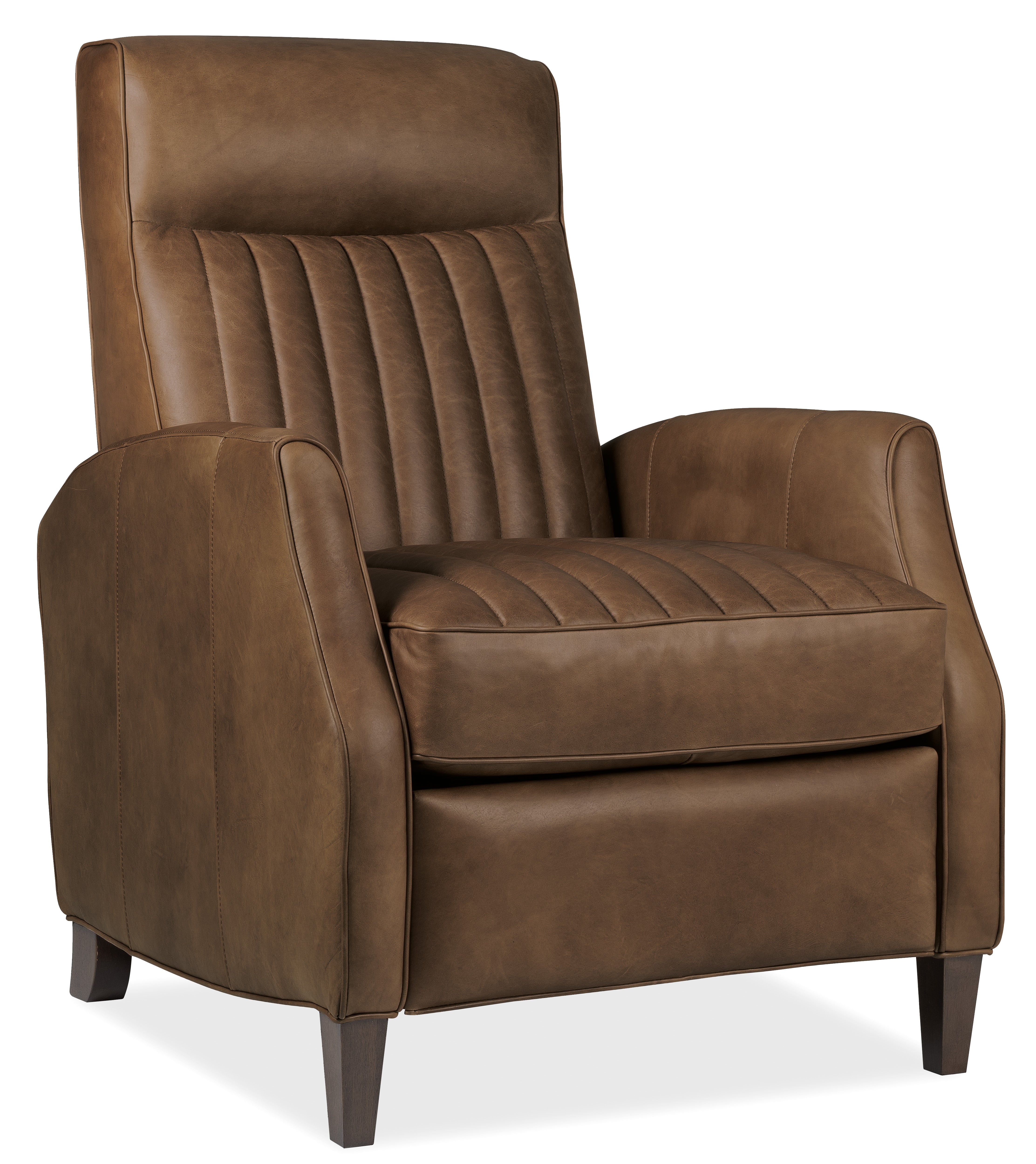 Hooker Furniture Denver Push Back Recliner in Brown