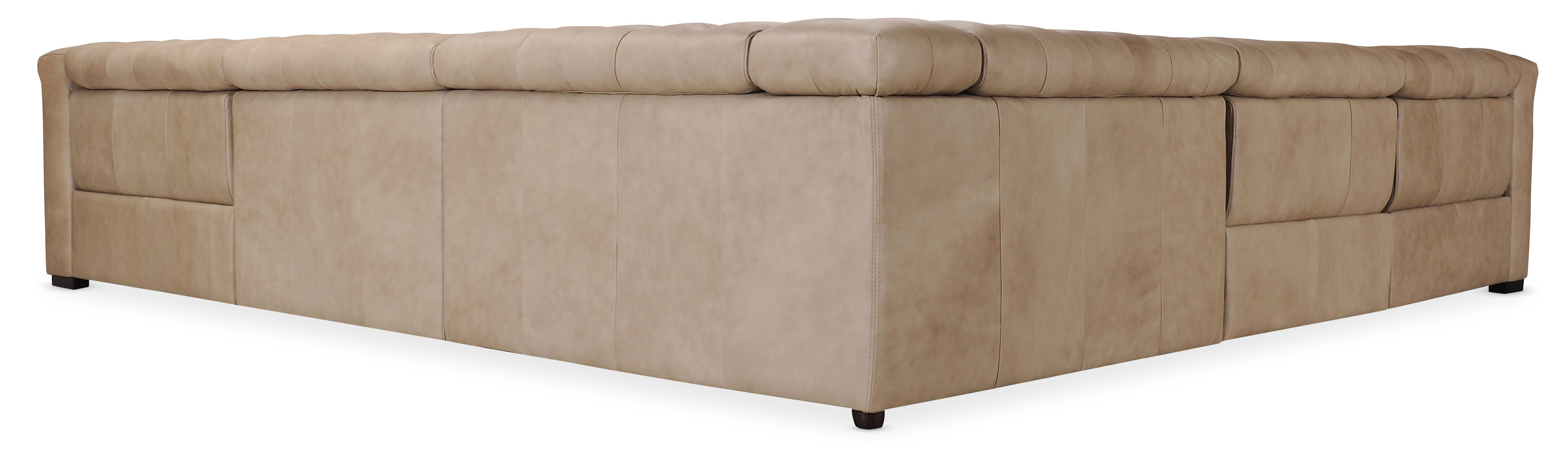Hooker Furniture Savion Grandier 5-Piece Sectional with Power Recline & Power Headrest in Brown
