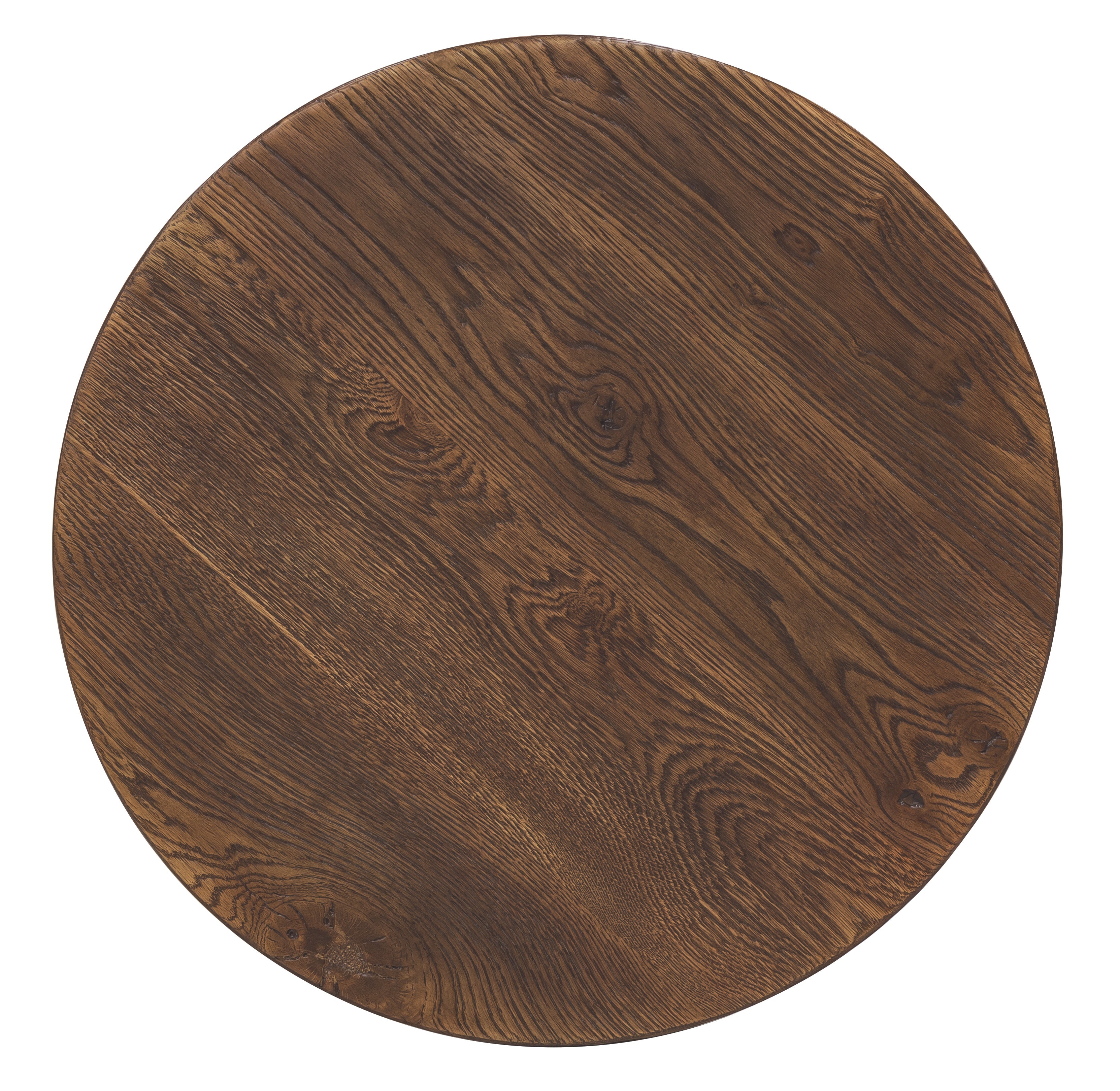 Hooker Furniture Driftwood Round End Table in Medium Wood