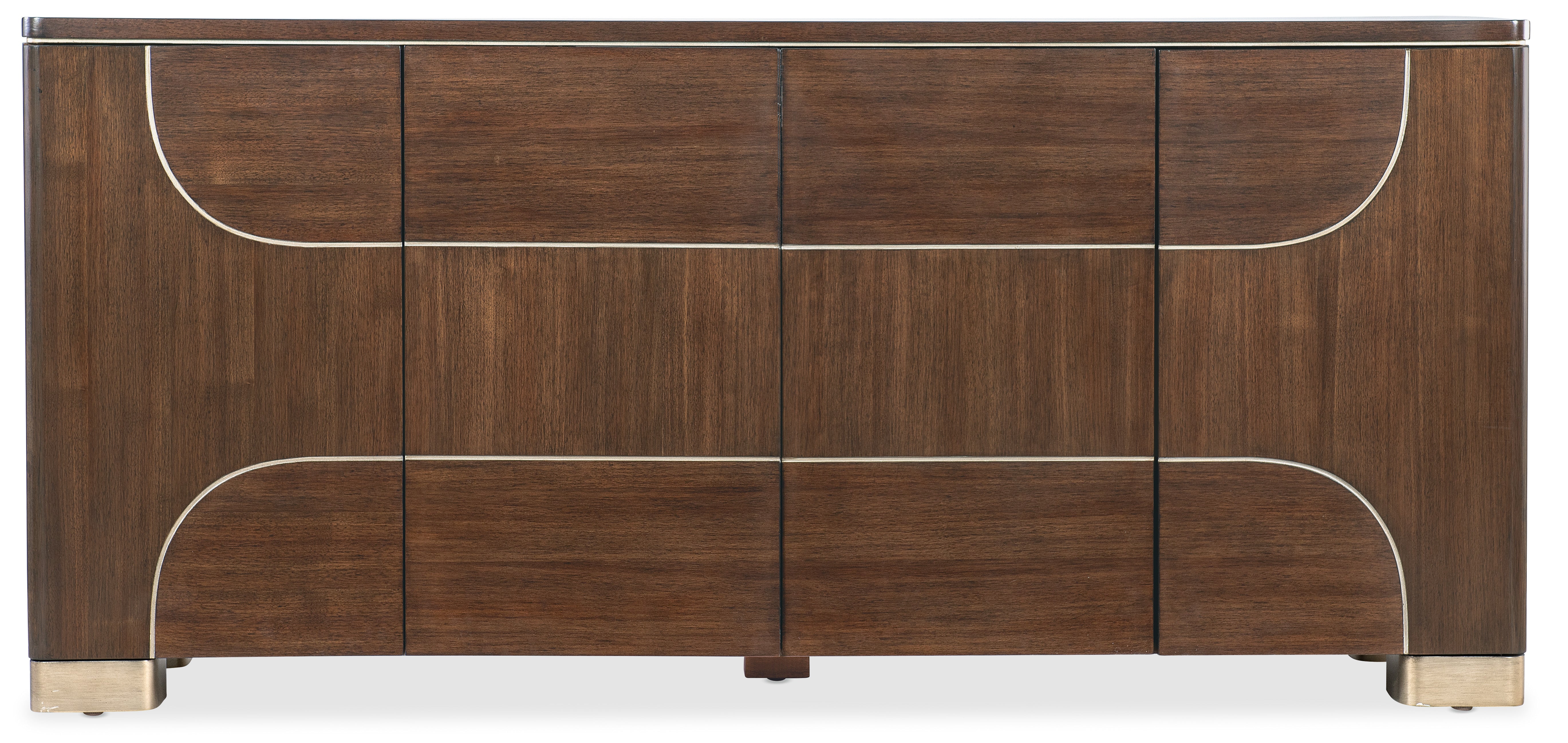 Hooker Furniture Melange Contours Credenza in Dark Wood
