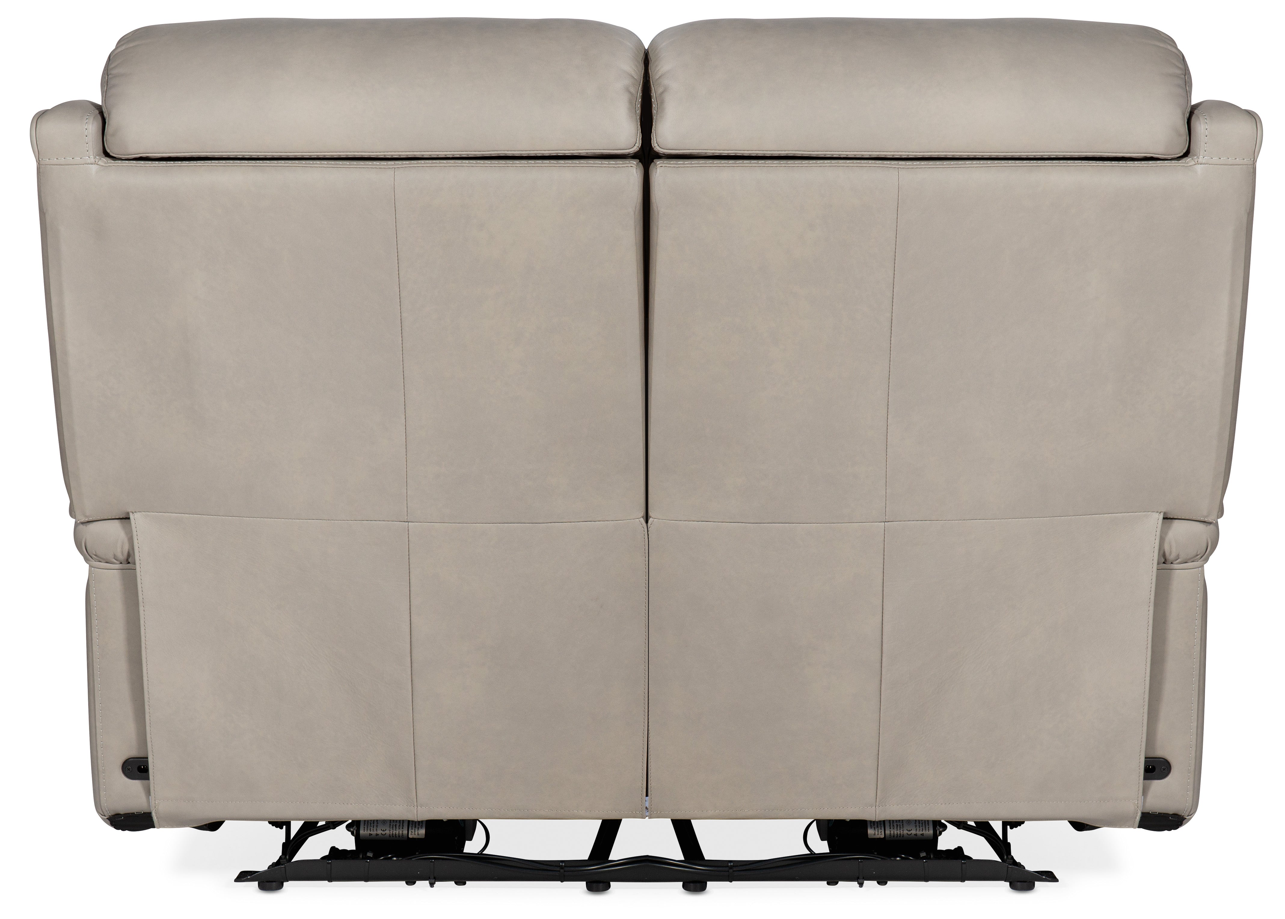 Hooker Furniture Rhea Zero Gravity Power Recline Loveseat with Power Headrest in Light Gray