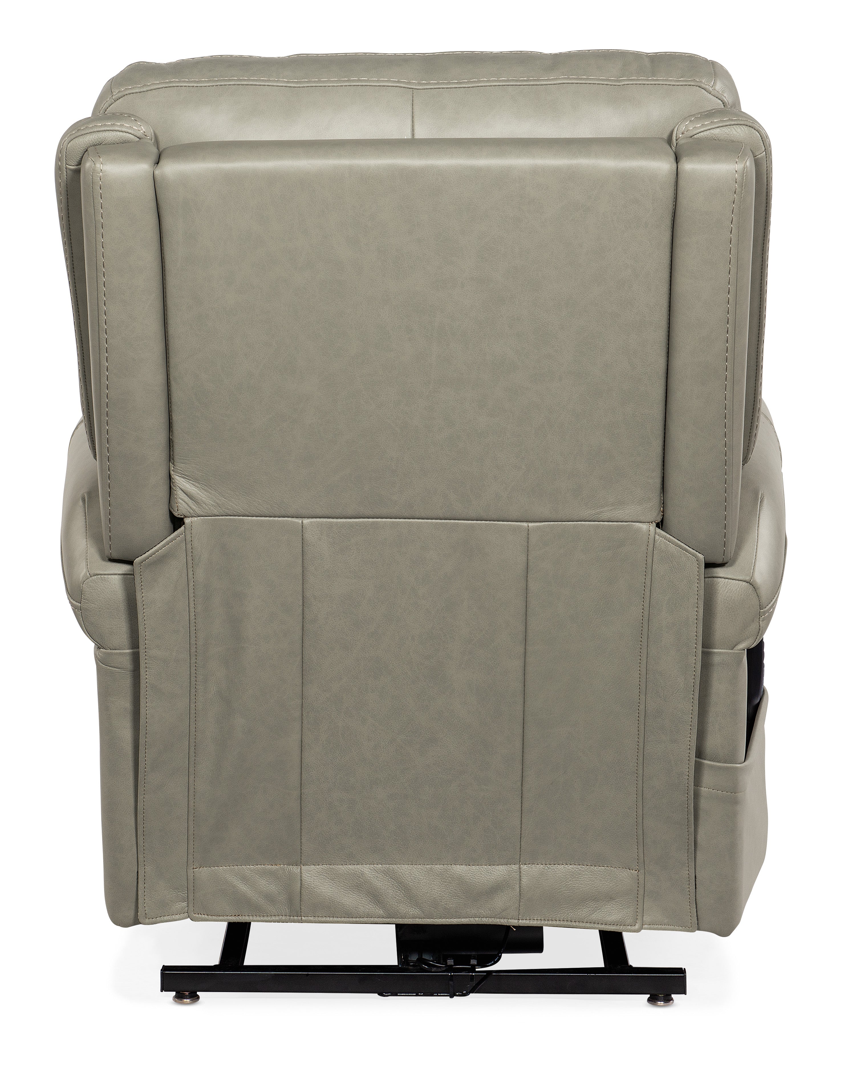 Hooker Furniture Carroll Power Recliner with Power Headrest, Lumbar & Lift in Light Gray