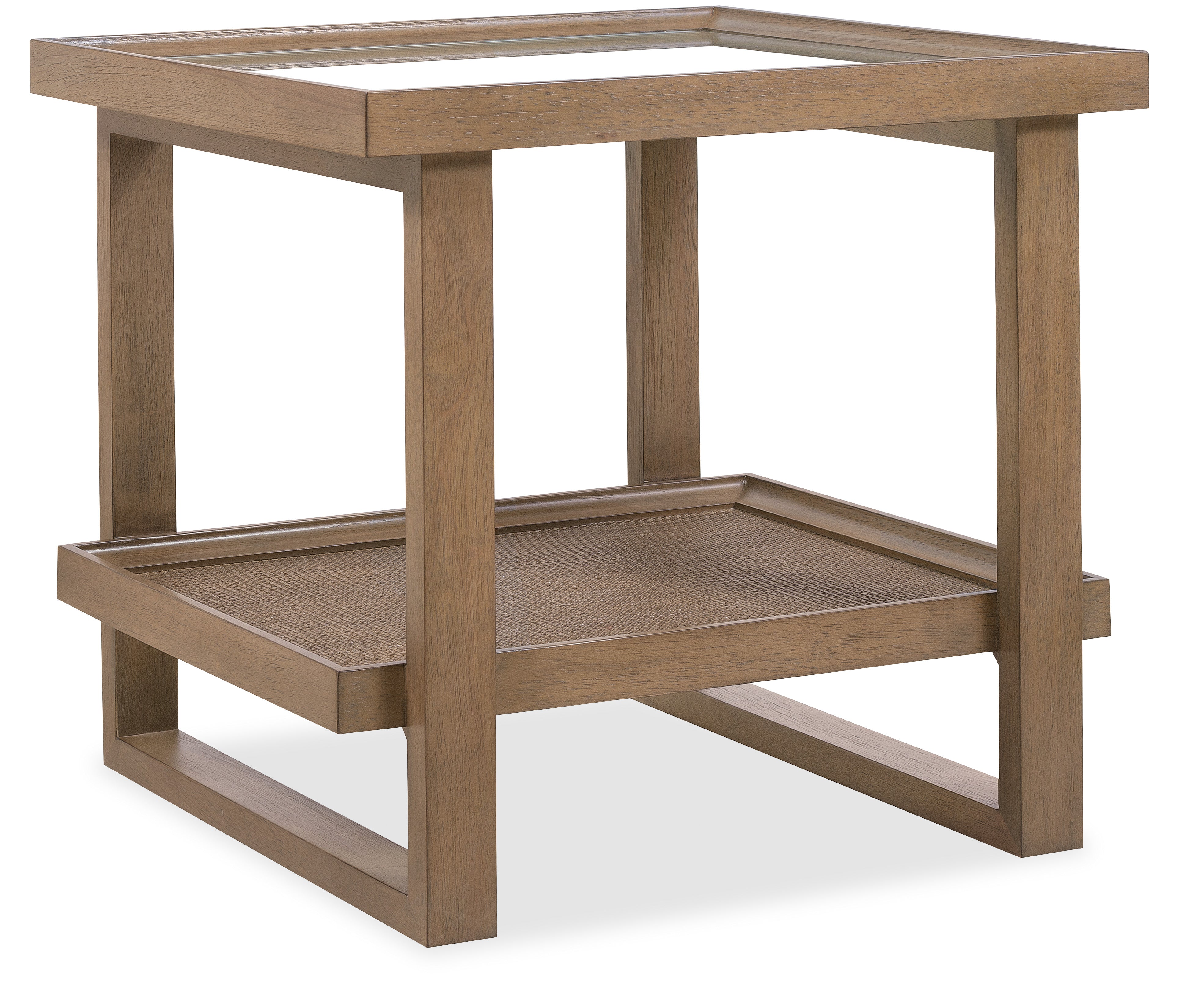 Hooker Furniture Sonnet Square End Table in Medium Wood