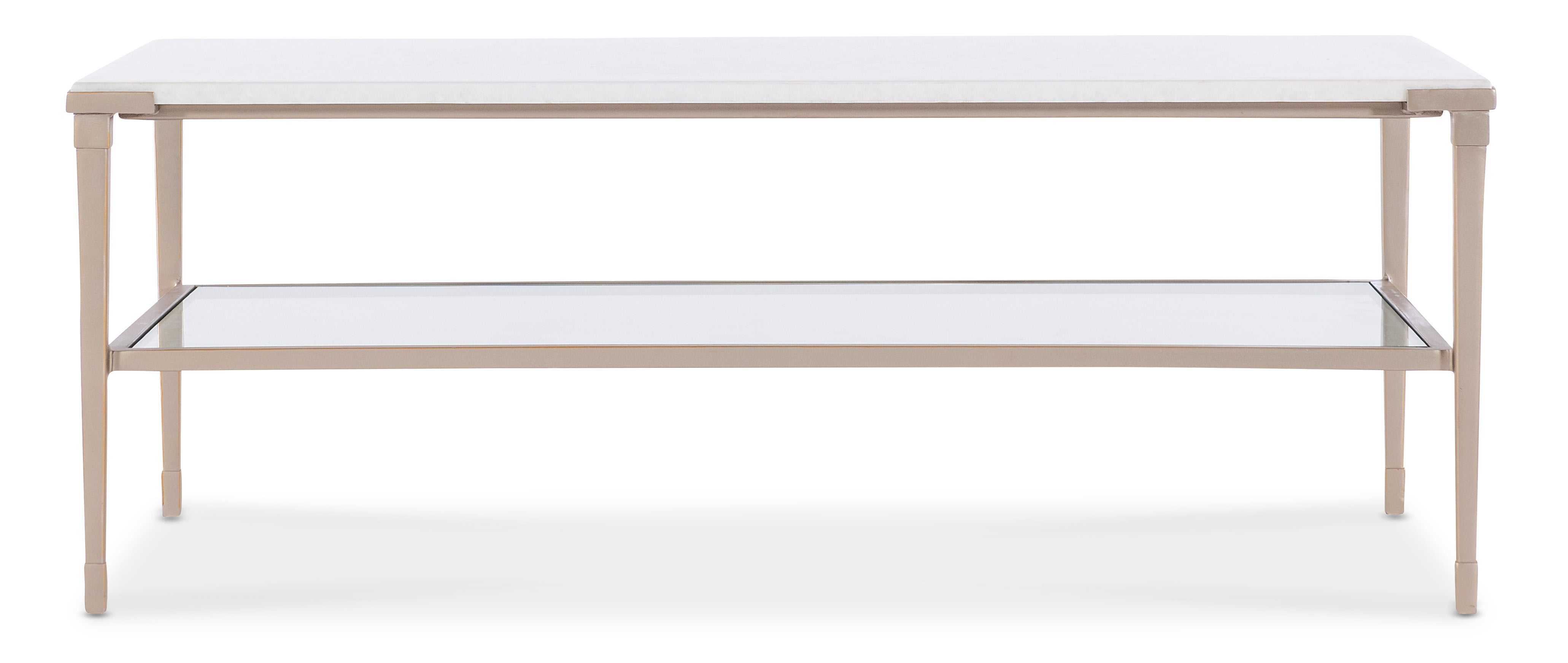 Hooker Furniture Melange Jen Cocktail Table in Golds