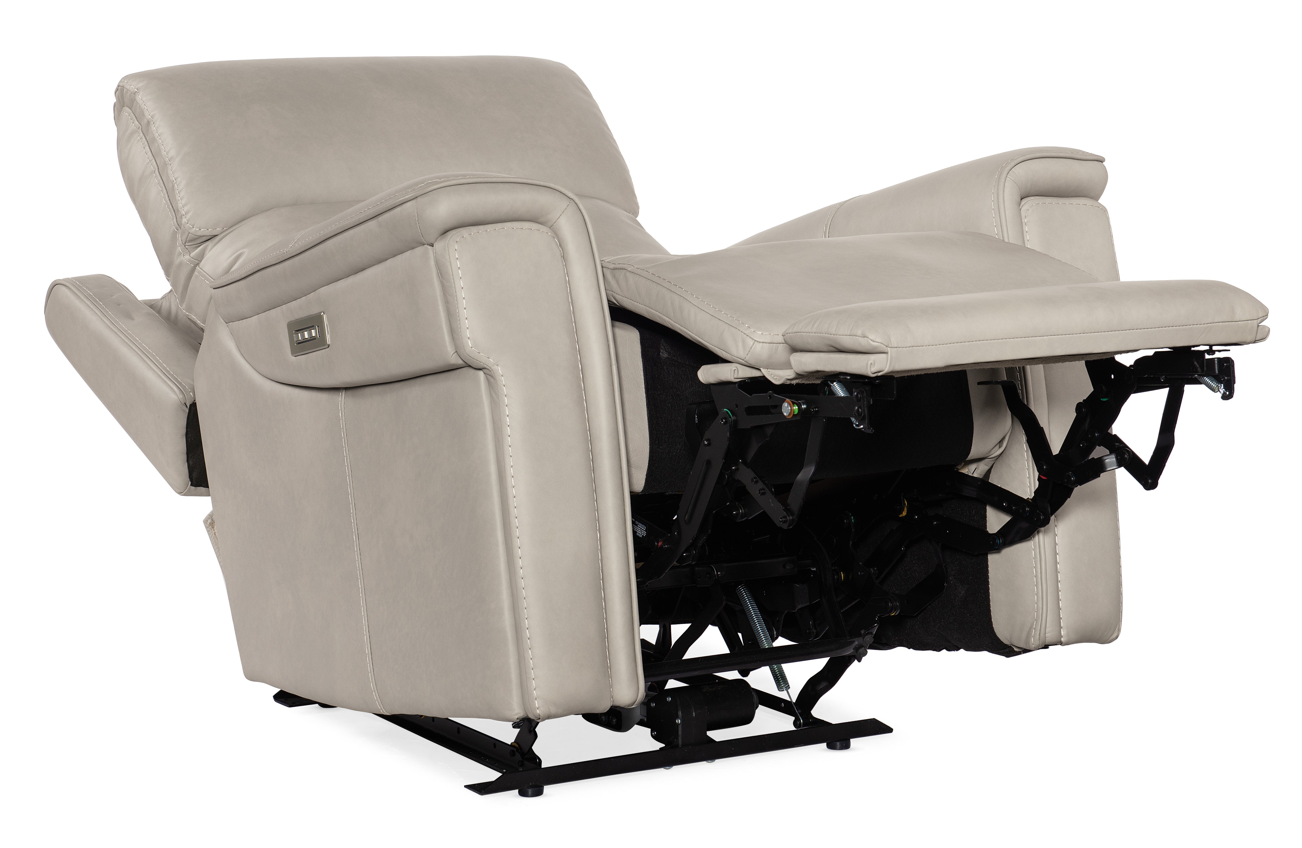 Hooker Furniture Lyra Zero Gravity Power Recliner with Power Headrest and Lumbar in Light Gray