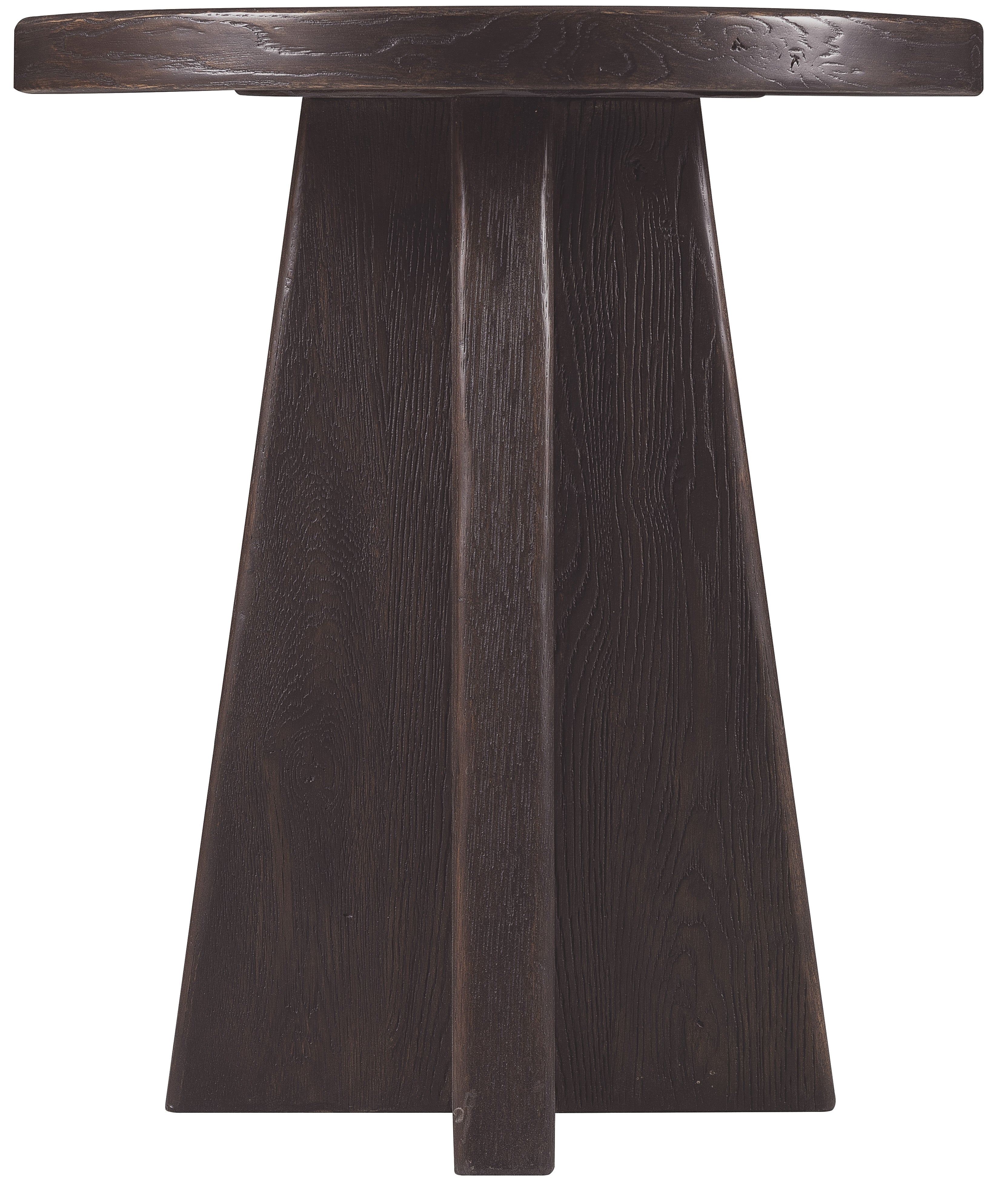 Hooker Furniture Driftwood Round End Table in Blacks