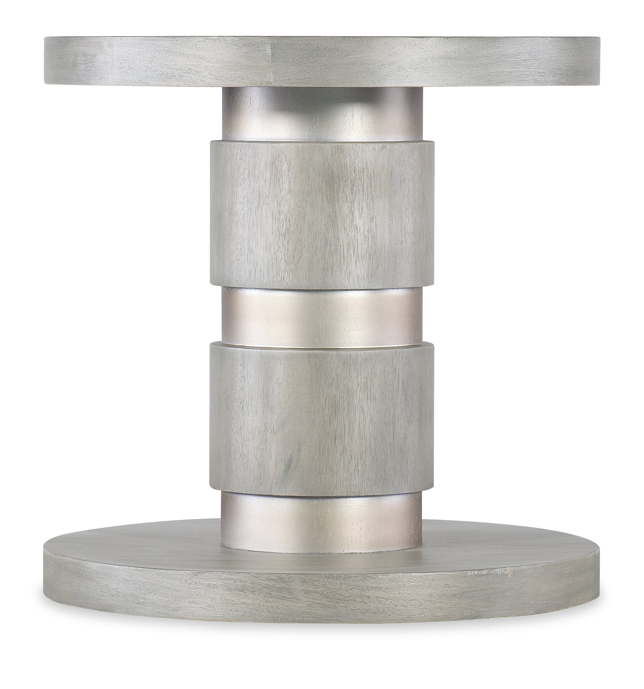 Hooker Furniture Melange Guilded Accent Table in Grays