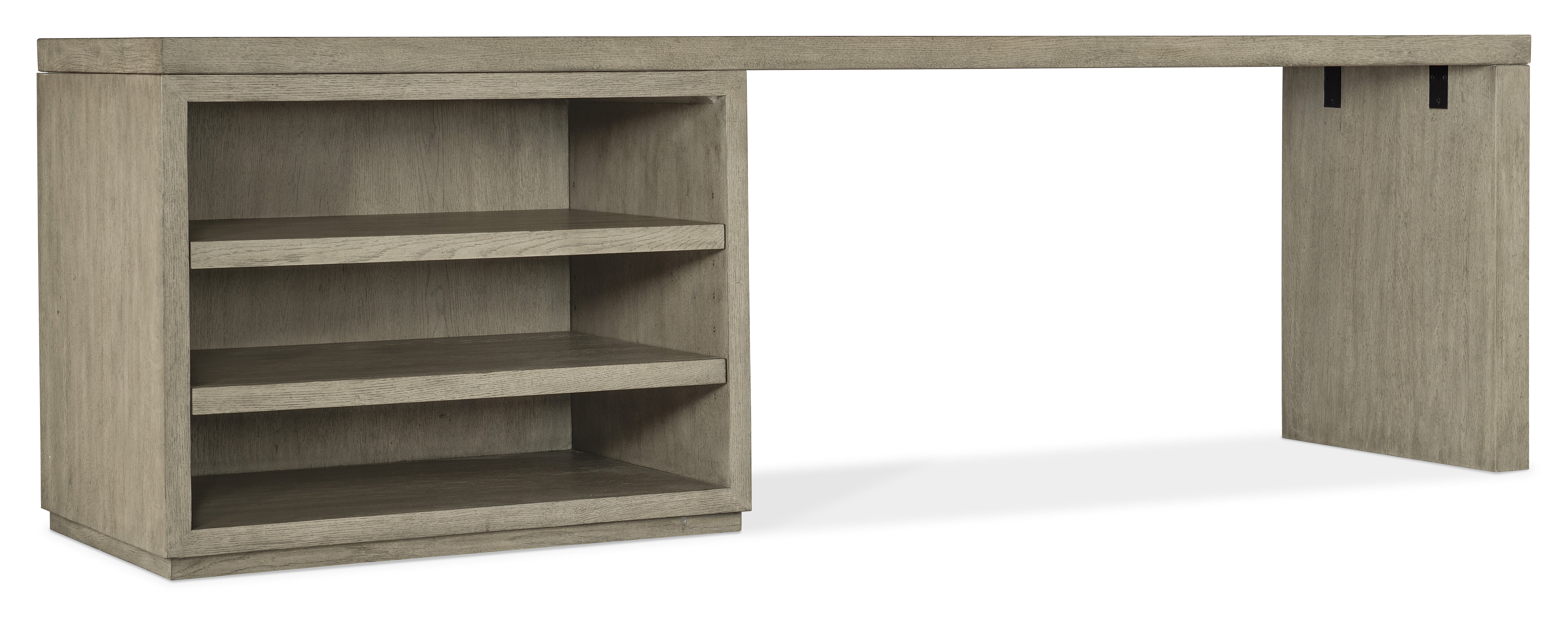 Hooker Furniture Linville Falls 96" Desk with Open Desk Cabinet
