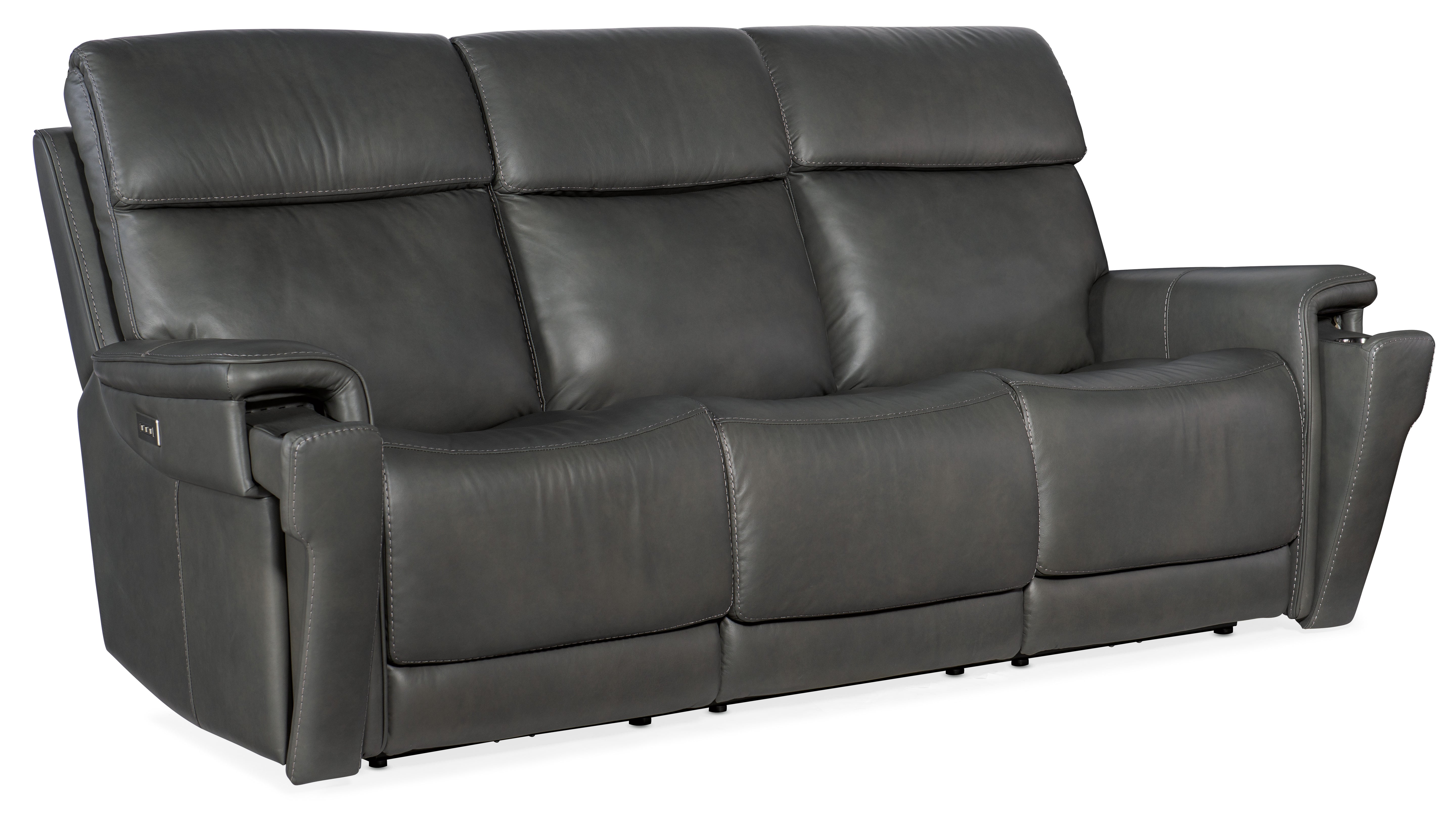 Hooker Furniture Lyra Zero Gravity Power Sofa with Power Headrest and Lumbar in Medium Gray