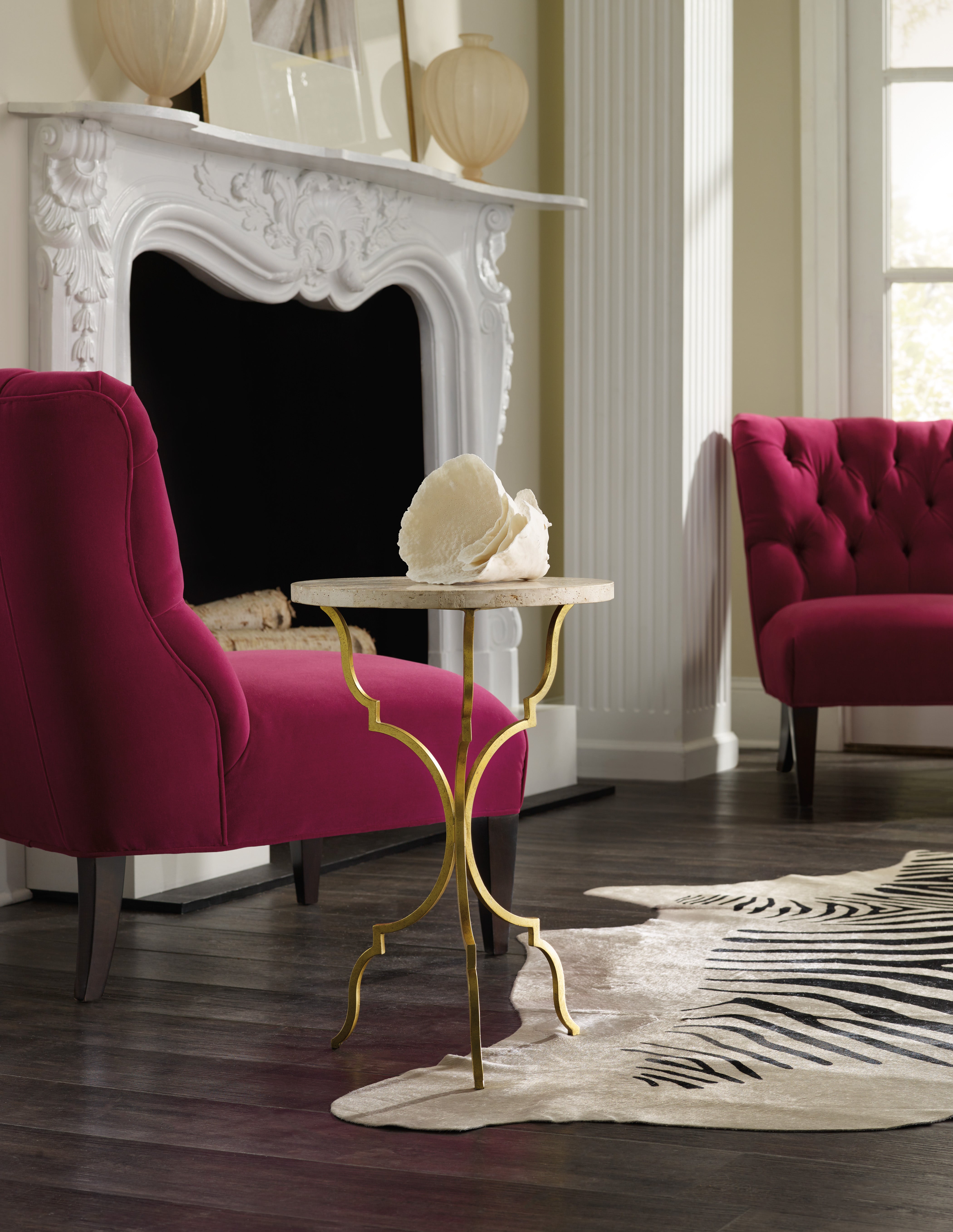 Hooker Furniture Round Martini Table in Gold