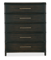 Hooker Furniture Retreat Pole Rattan Five-Drawer Chest