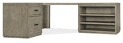 Hooker Furniture Linville Falls Corner Desk with File and Open Desk Cabinet