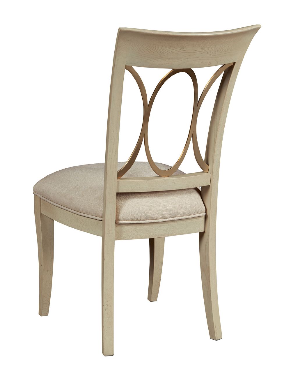 American Drew Lenox Side Dining Chair in Alabaster/Champagne