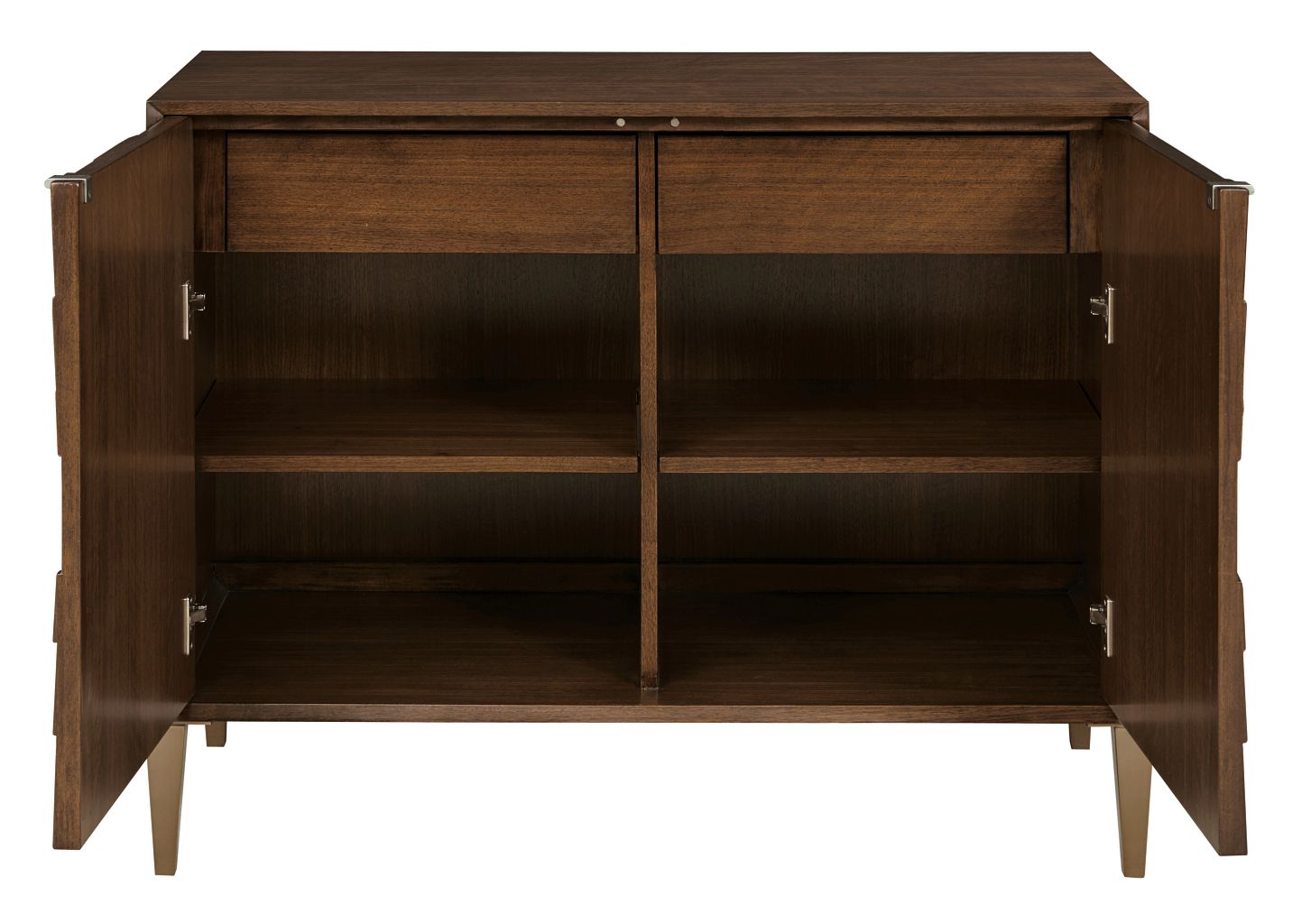 American Drew Vantage Norwalk Door Chest in Warm Brown