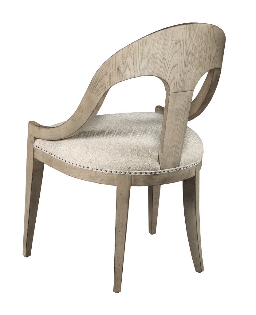 American Drew West Fork Newport Host Chair in Aged Taupe