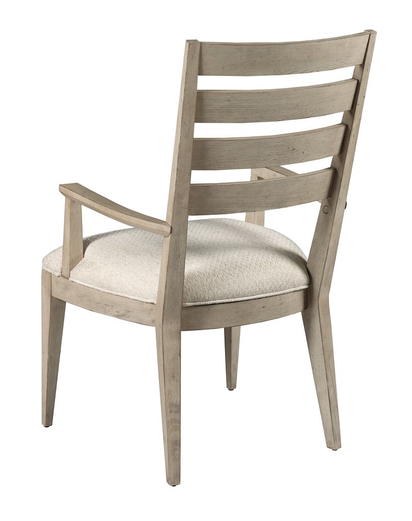 American Drew West Fork Brinkley Arm Chair in Aged Taupe