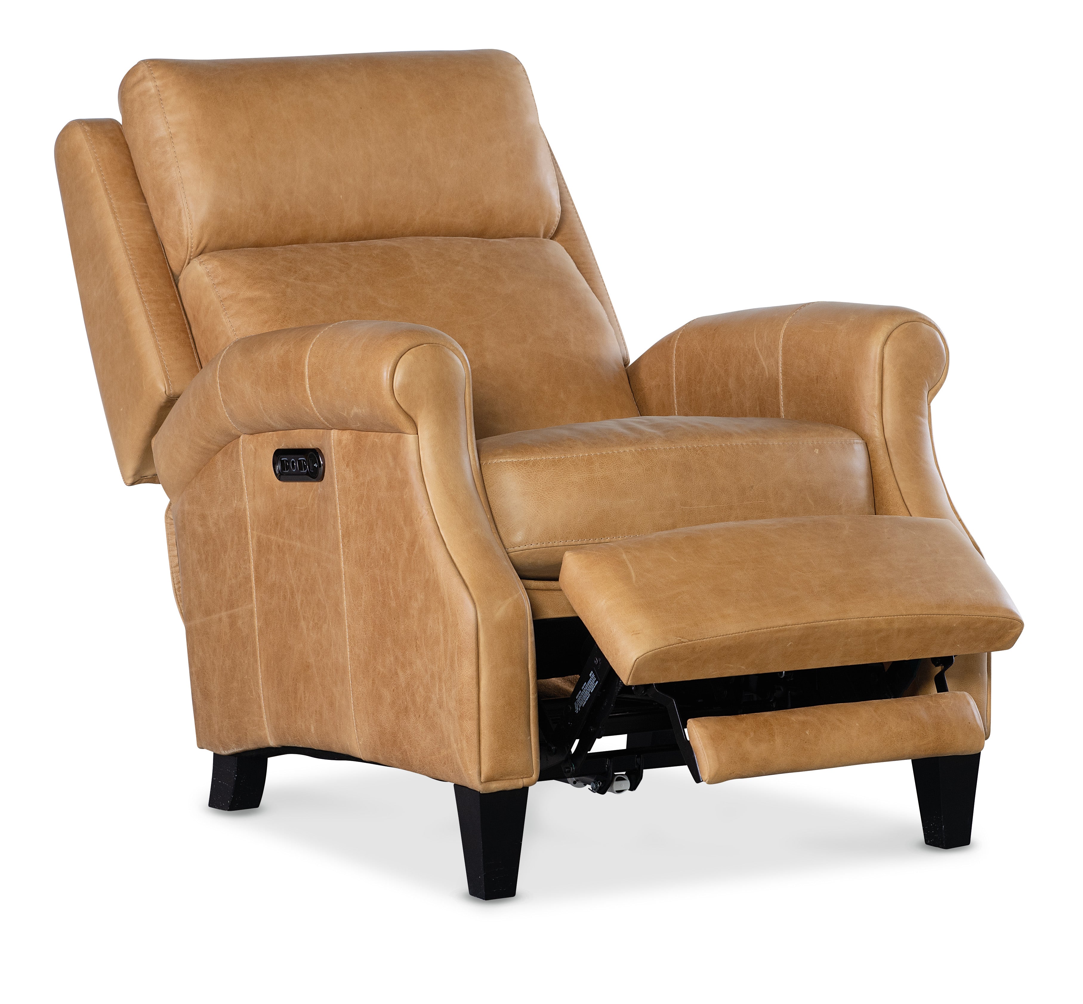 Hooker Furniture Hurley Power Recliner with Power Headrest in Dark Brown