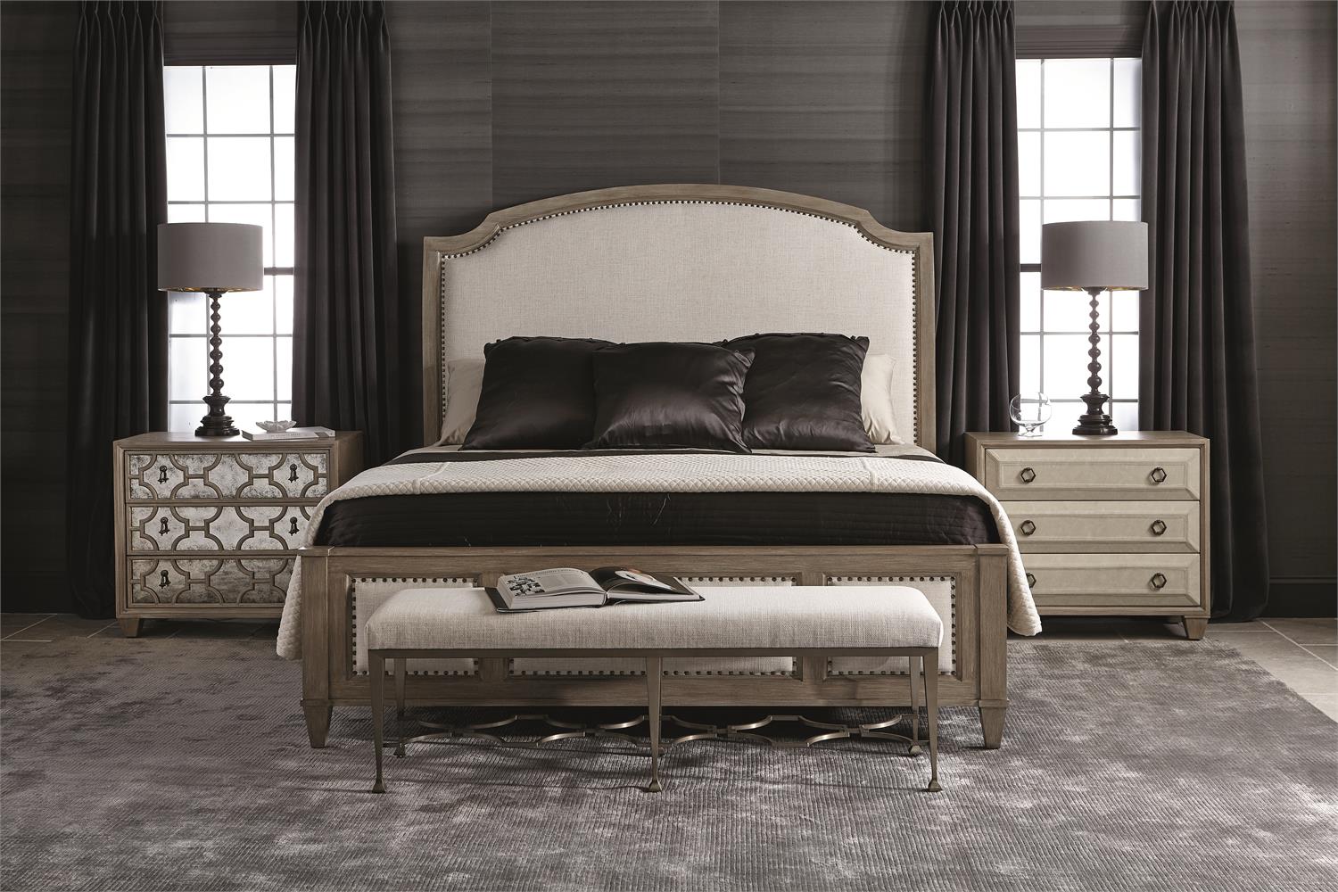 Bernhardt Furniture Santa Barbara Decorative Nightstand in Sandstone