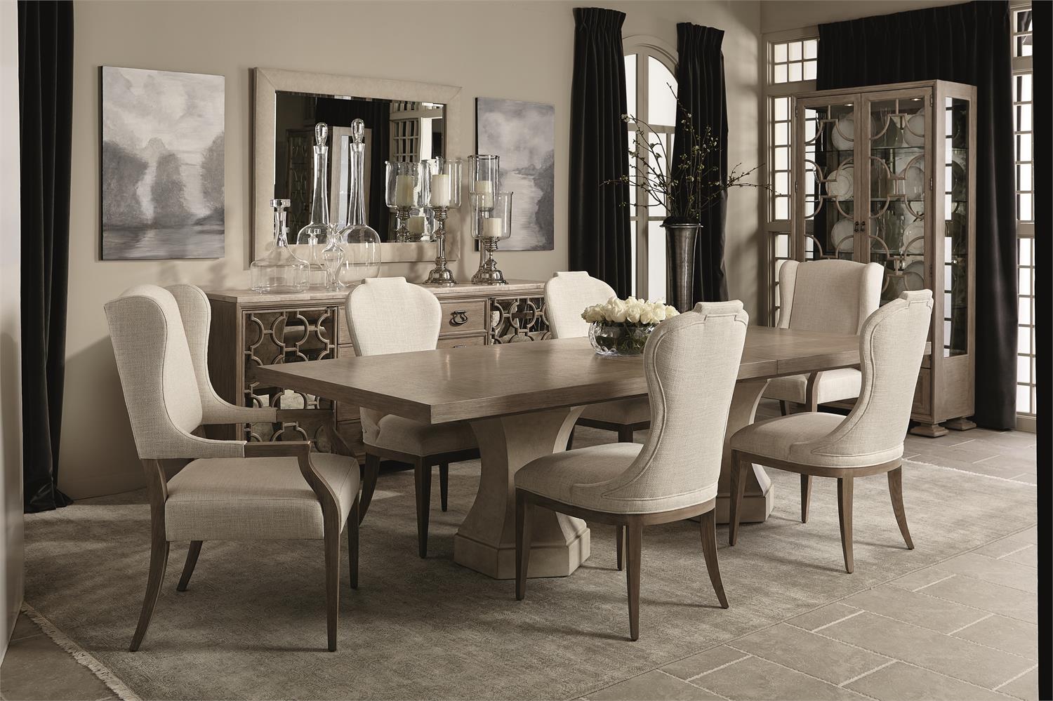 Bernhardt Furniture Santa Barbara Dining Arm Chair in Sandstone