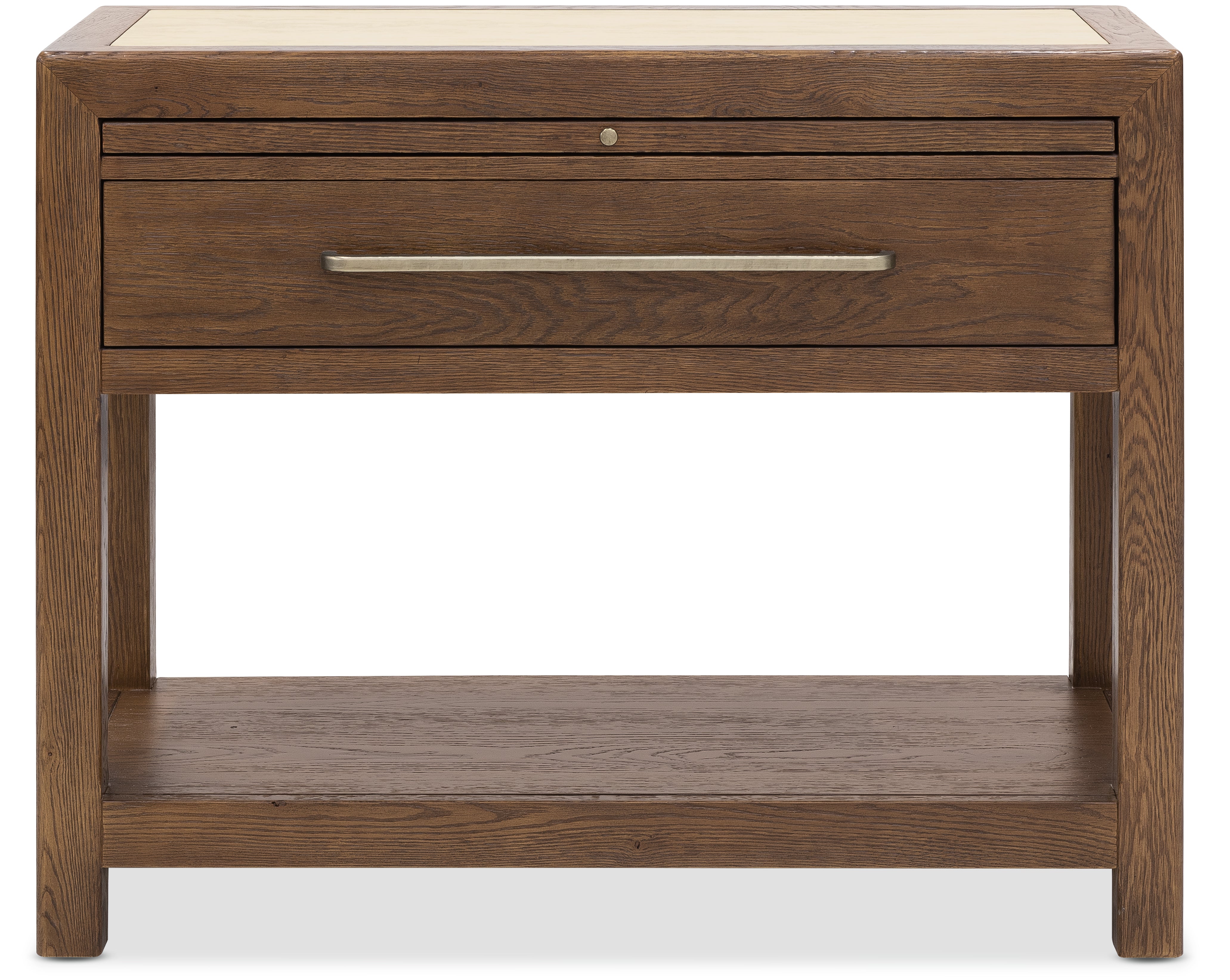 Hooker Furniture Driftwood One-Drawer Nightstand with Stone