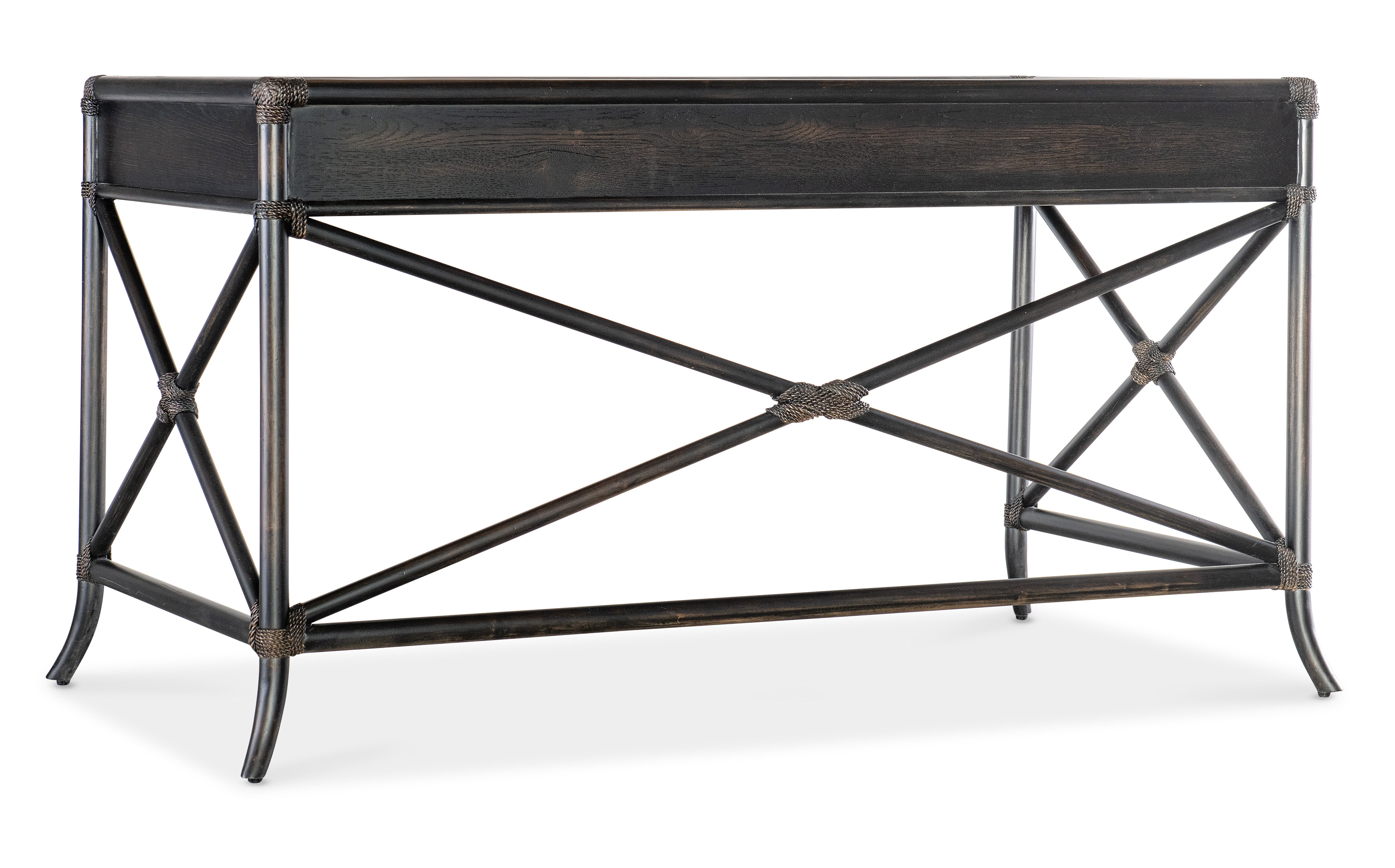 Hooker Furniture Retreat Pole Rattan Writing Desk