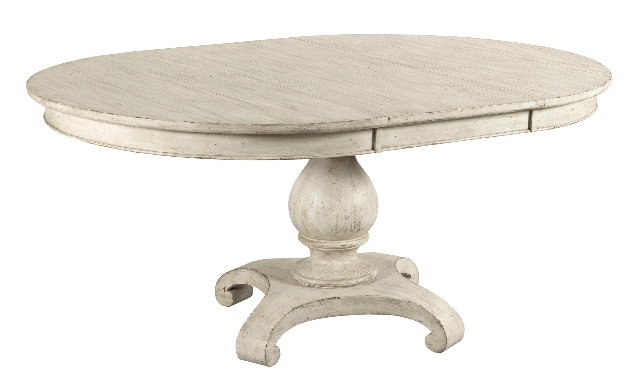 Kincaid Furniture Selwyn Lloyd Pedestal Dining Table in Cottage White